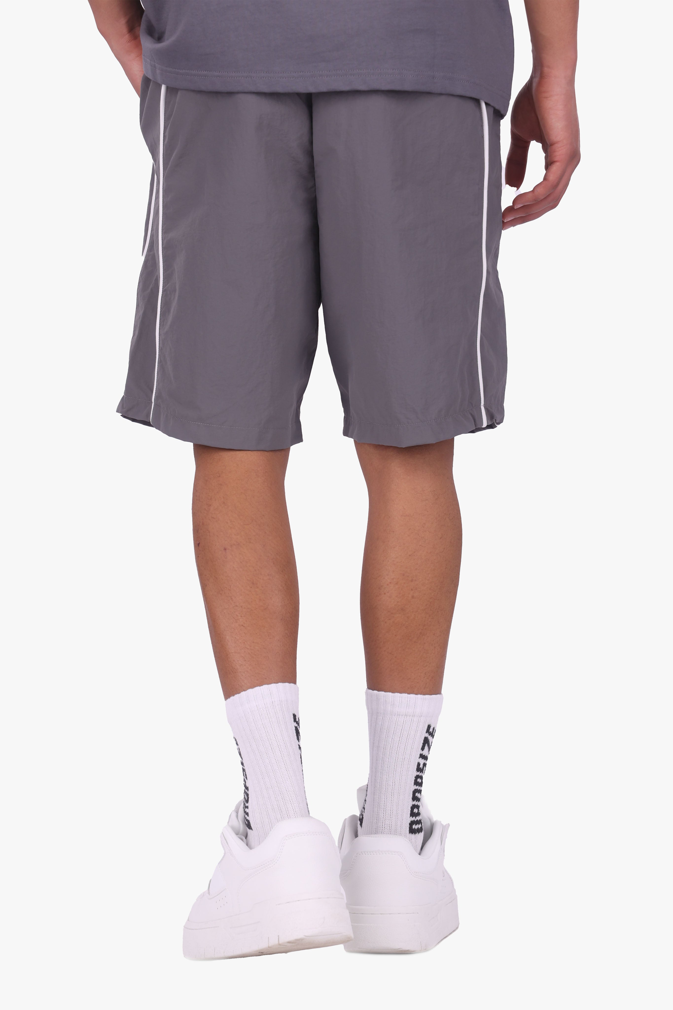 PIPING SWIM SHORT LIGHT GREY