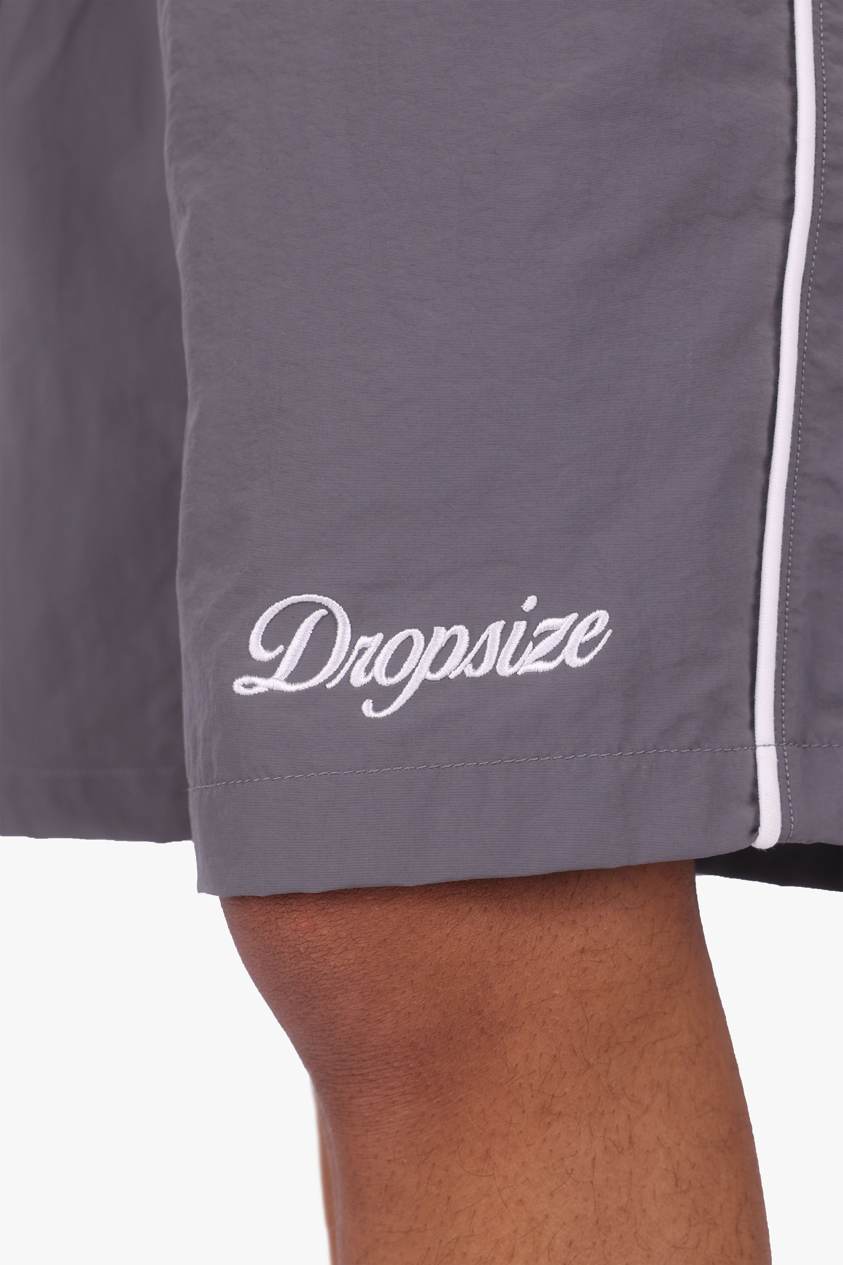 PIPING SWIM SHORT LIGHT GREY