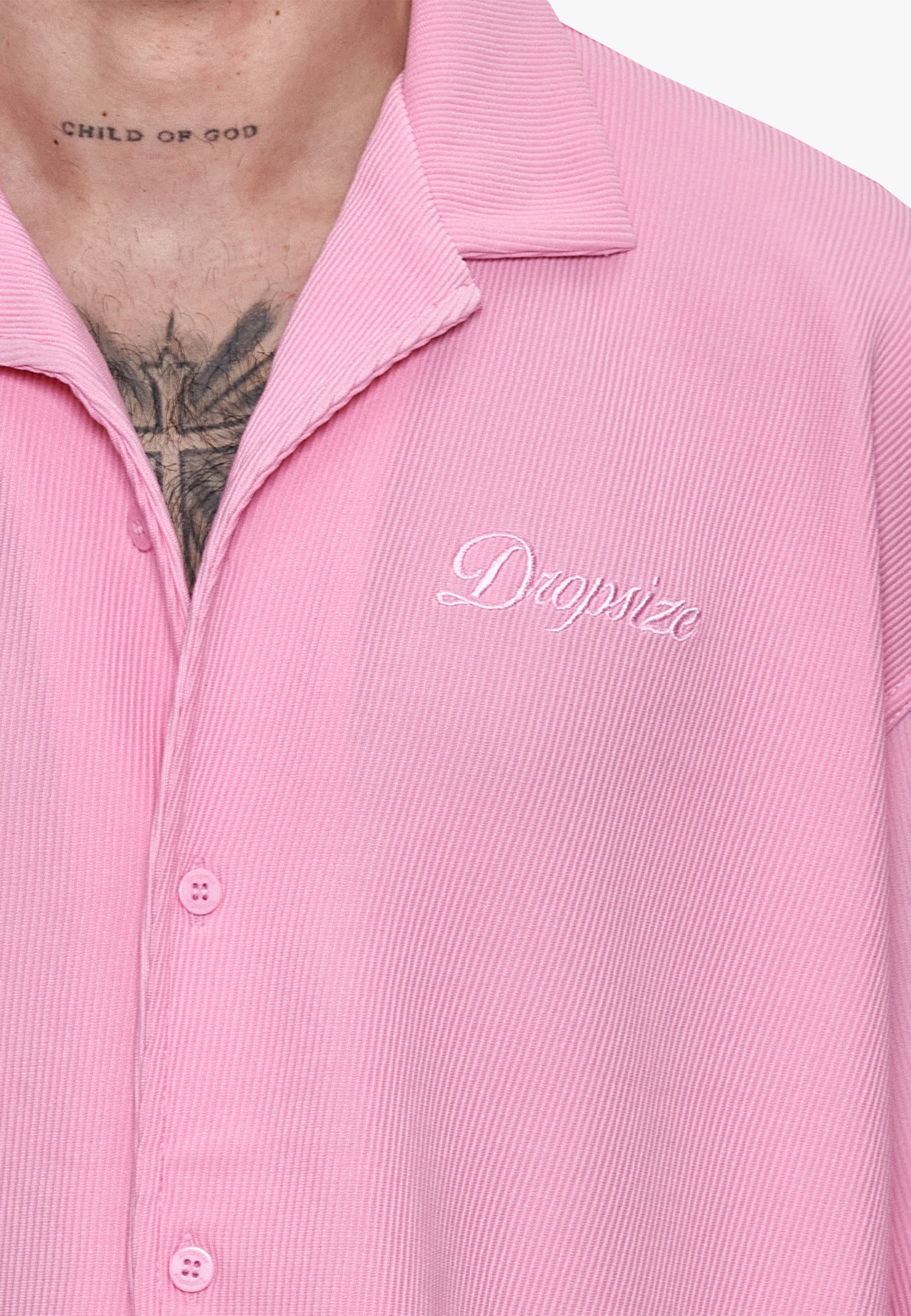PLISSEE SUMMER SHIRT PINK