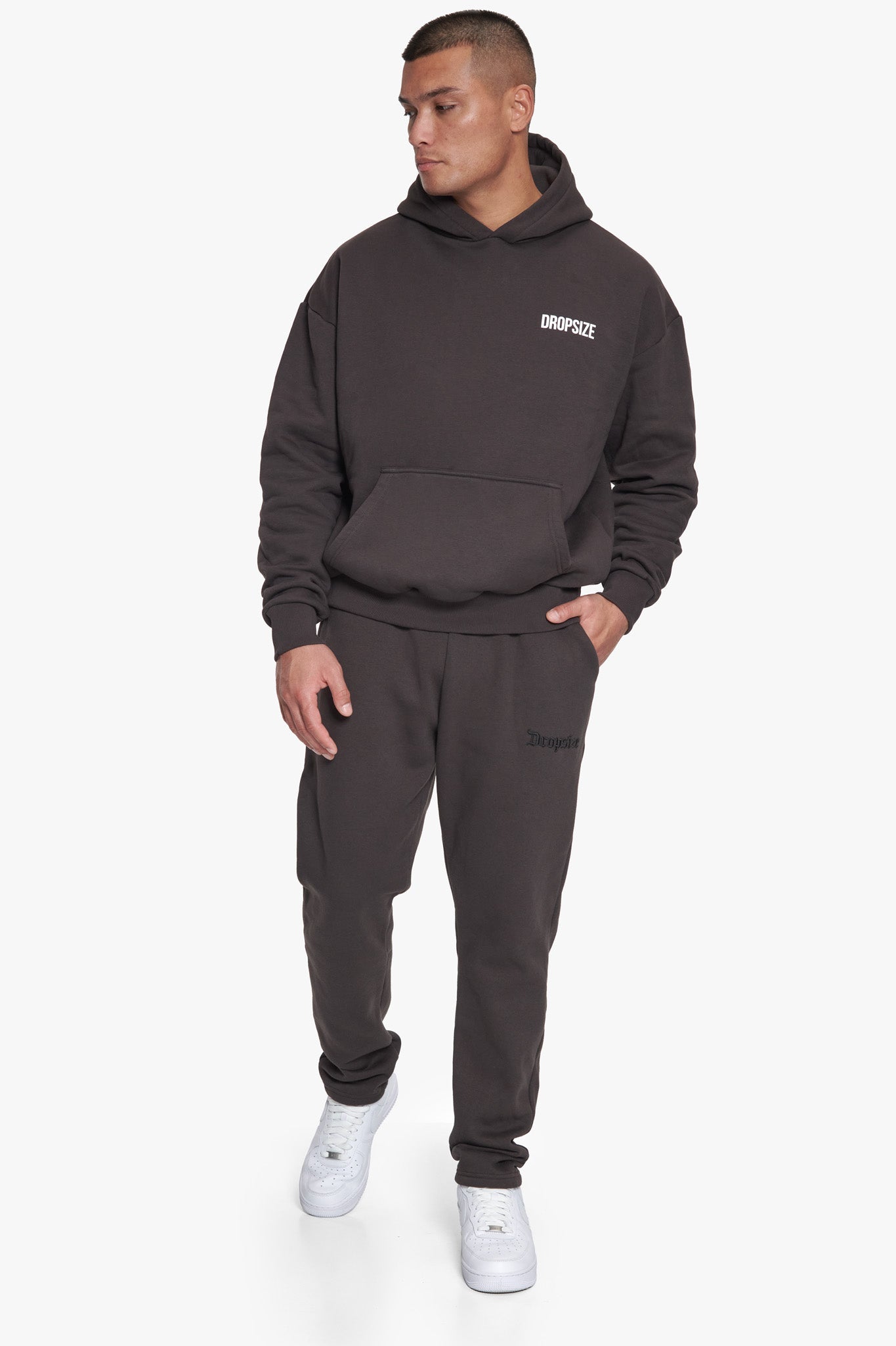 LOGO SWEAT PANTS WASHED BLACK