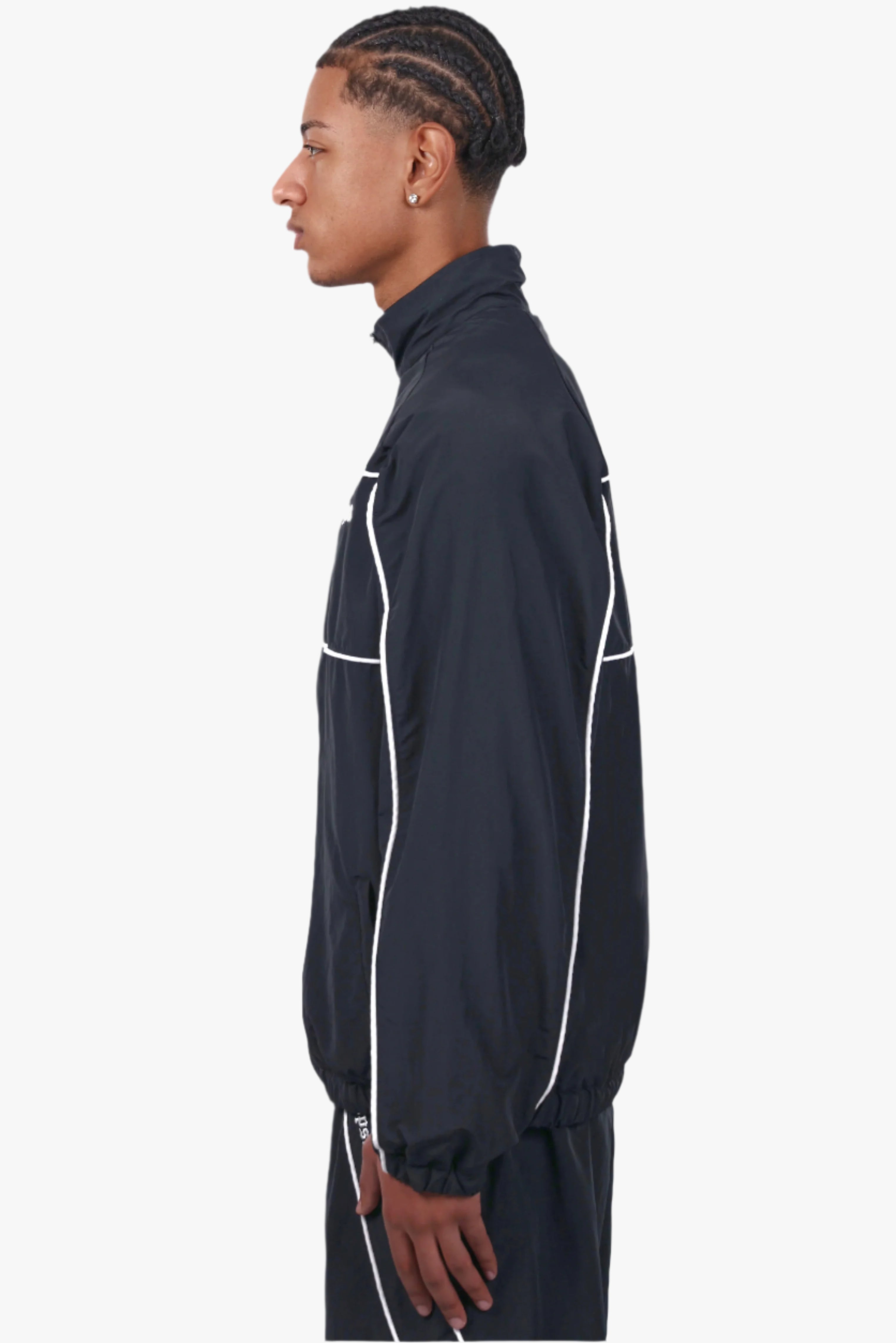 STRIPE TRACK JACKET BLACK/WHITE
