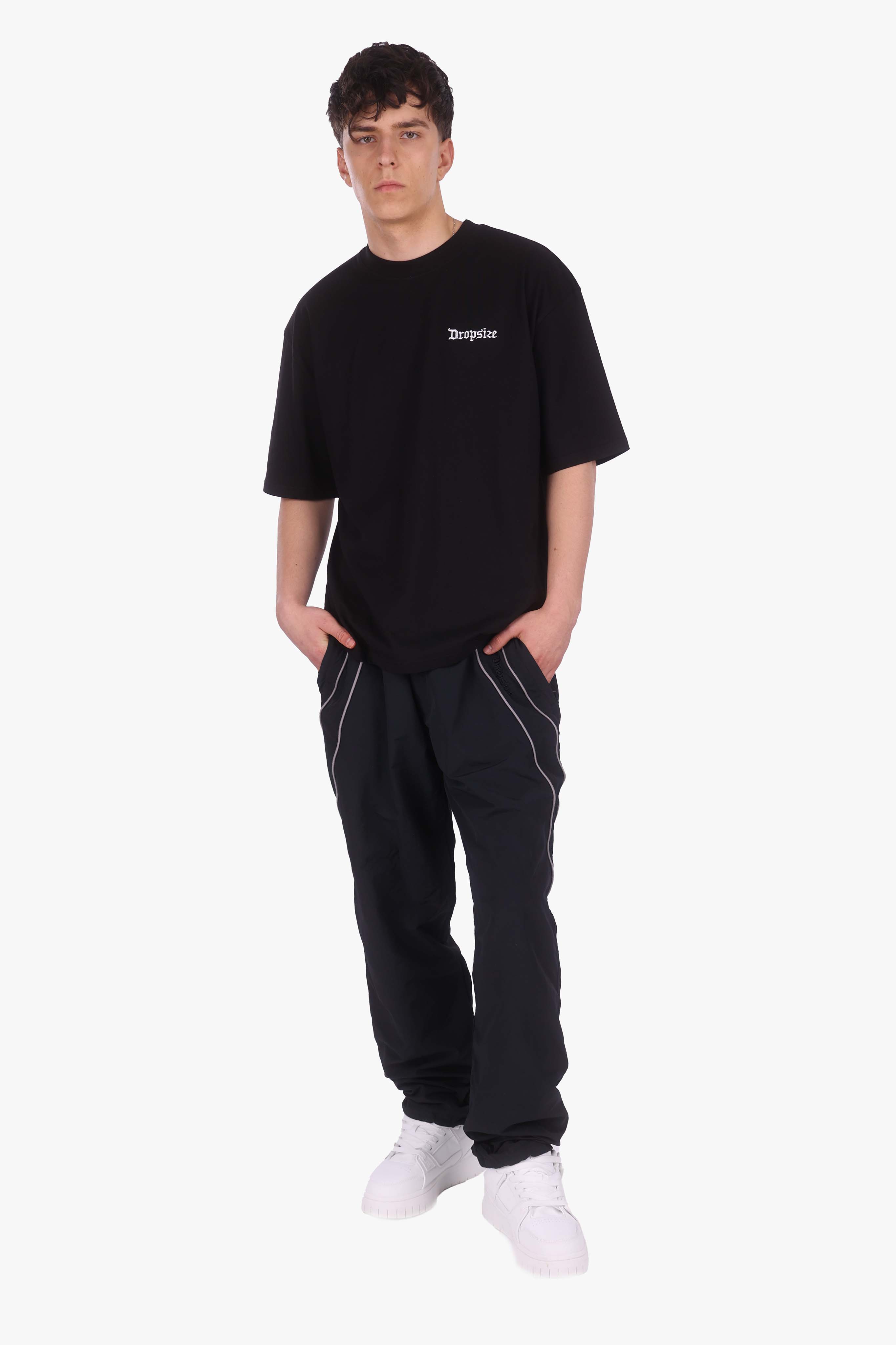 STRIPE TRACK PANTS ANTHRACITE