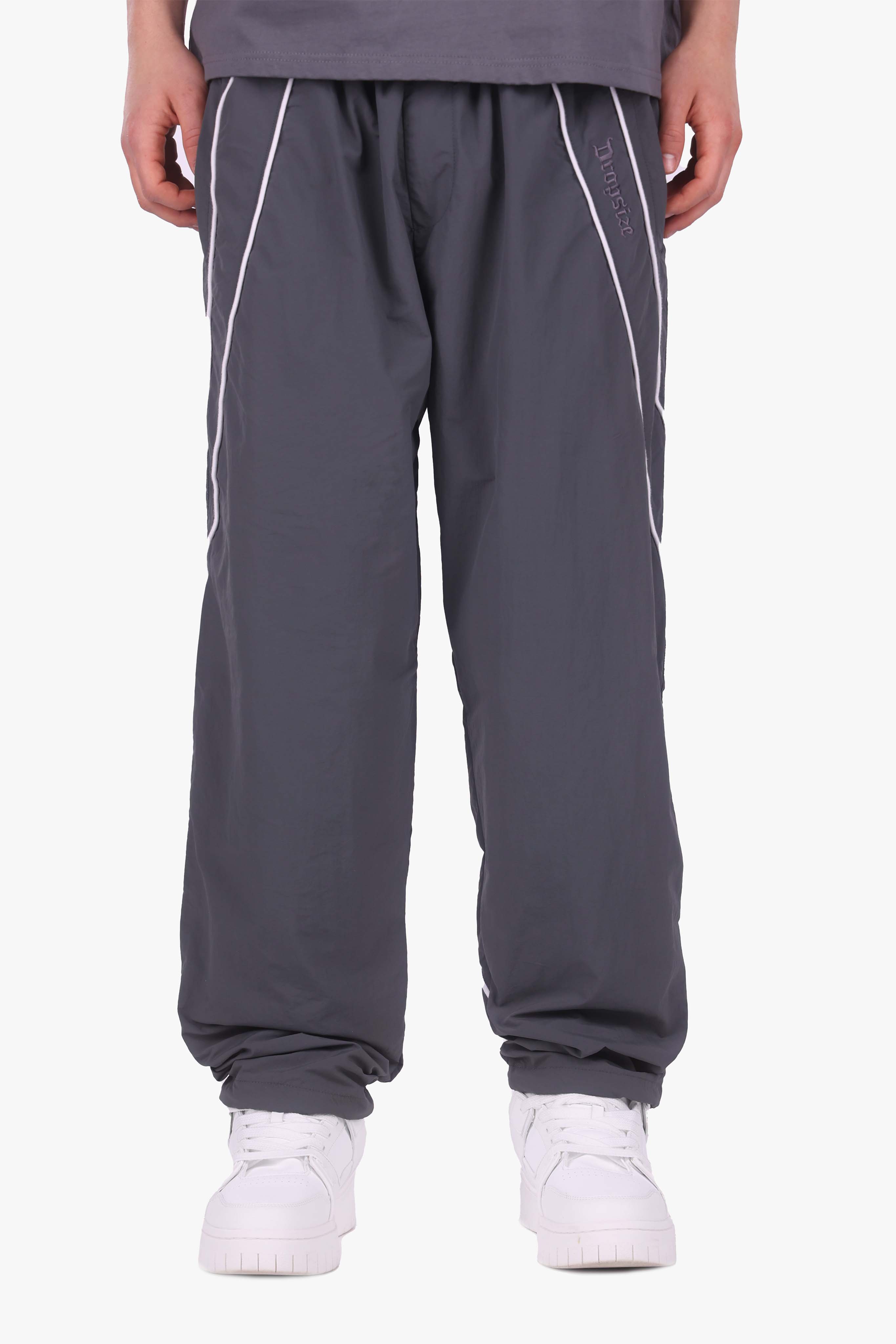 STRIPE TRACK PANTS GREY