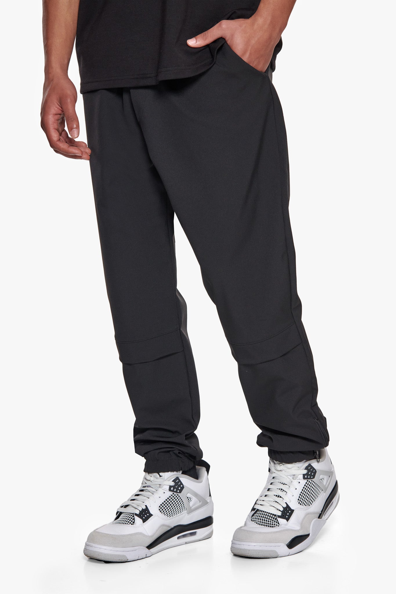 LICRA TRACK PANTS BLACK