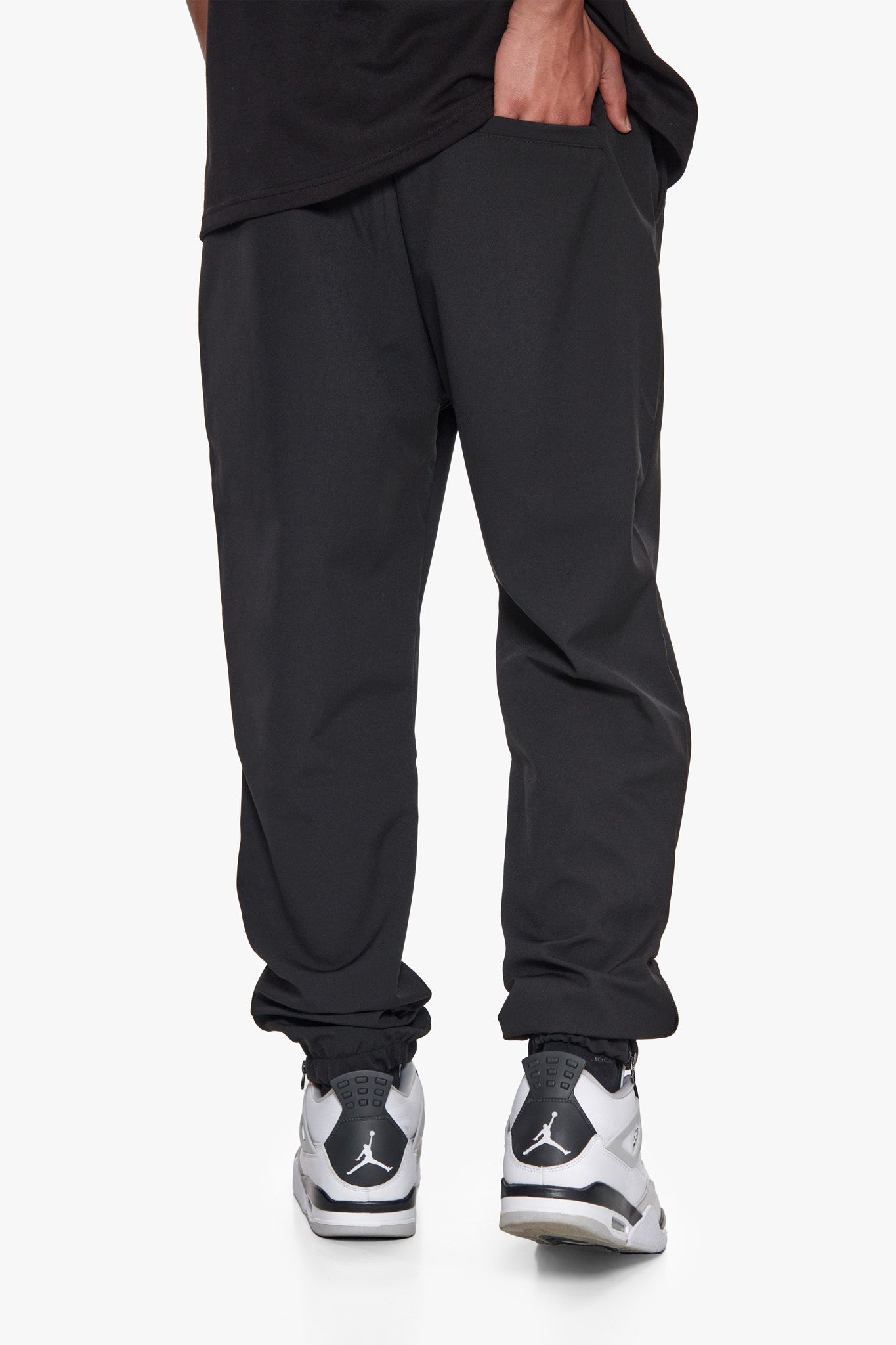 LICRA TRACK PANTS BLACK