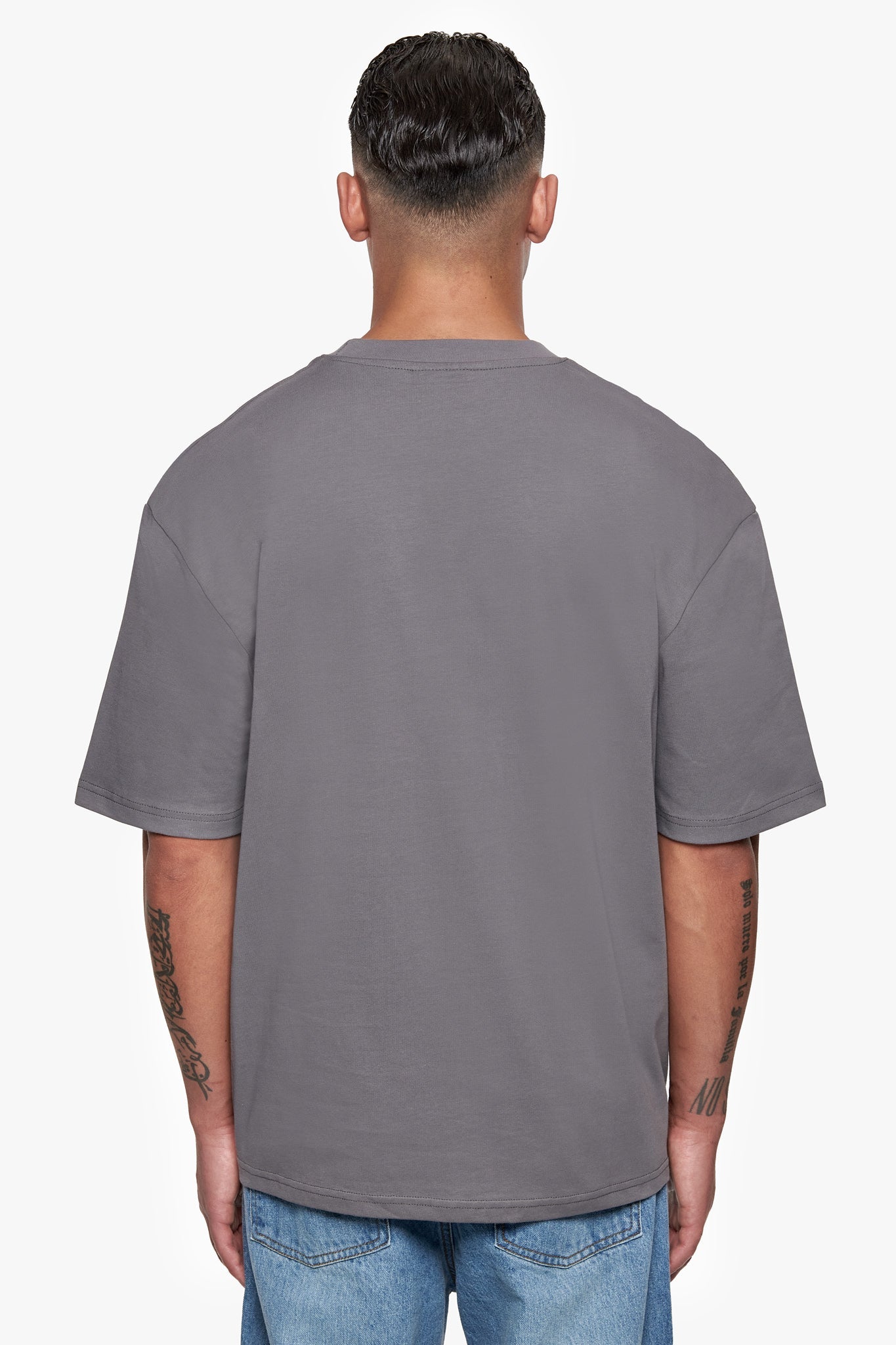 HEAVY OVERSIZE EMBO T-SHIRT ANTHRAZIT