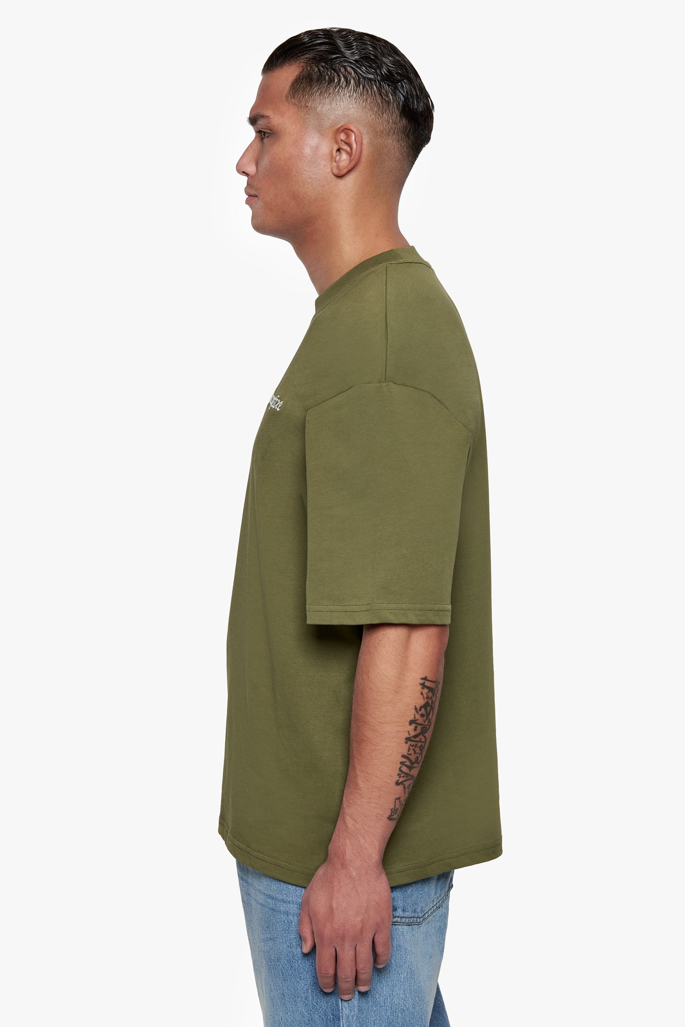 HEAVY OVERSIZE EMBO T-SHIRT OLIVE