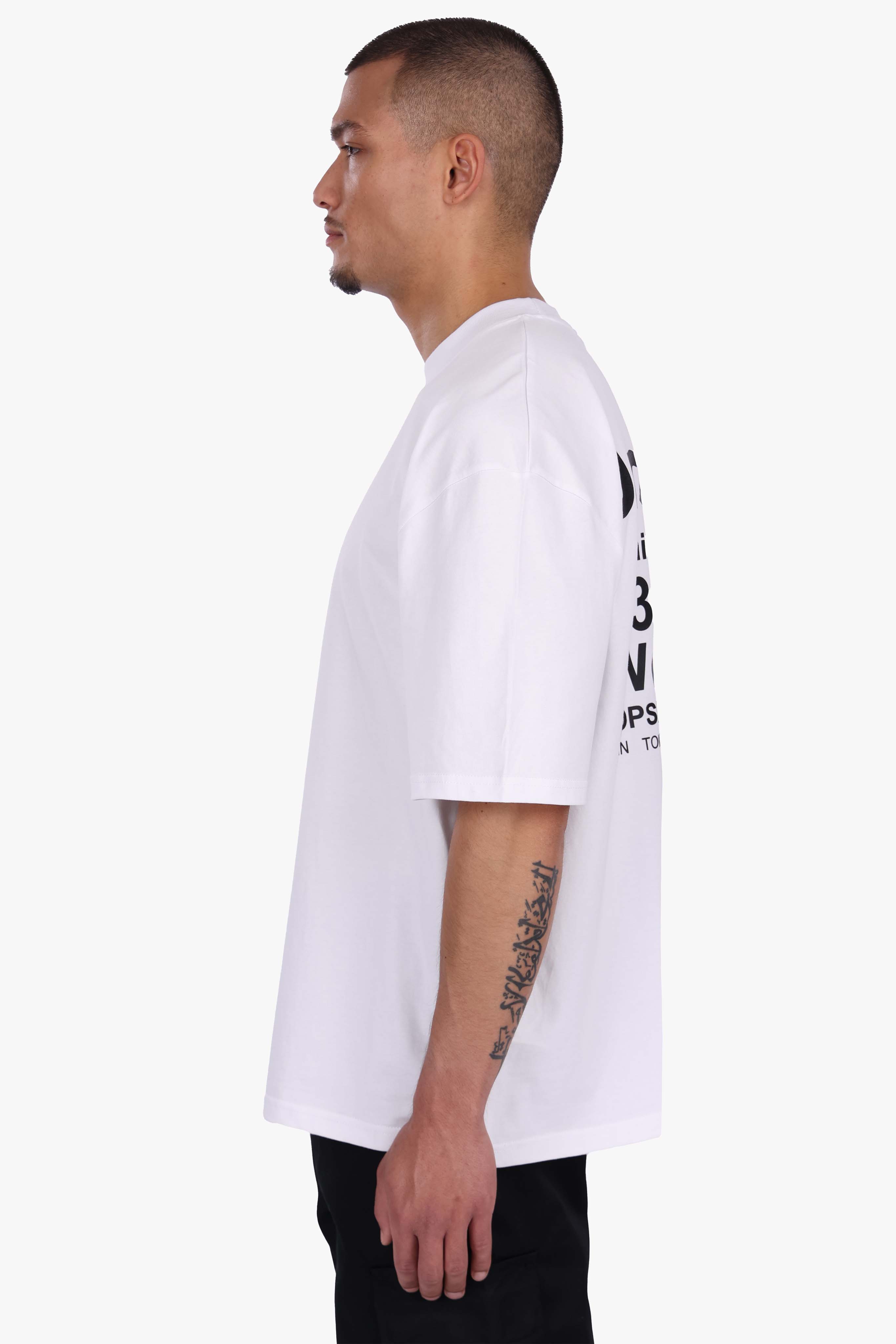 HEAVY OVERSIZED WORLD WIDE T-SHIRT WHITE