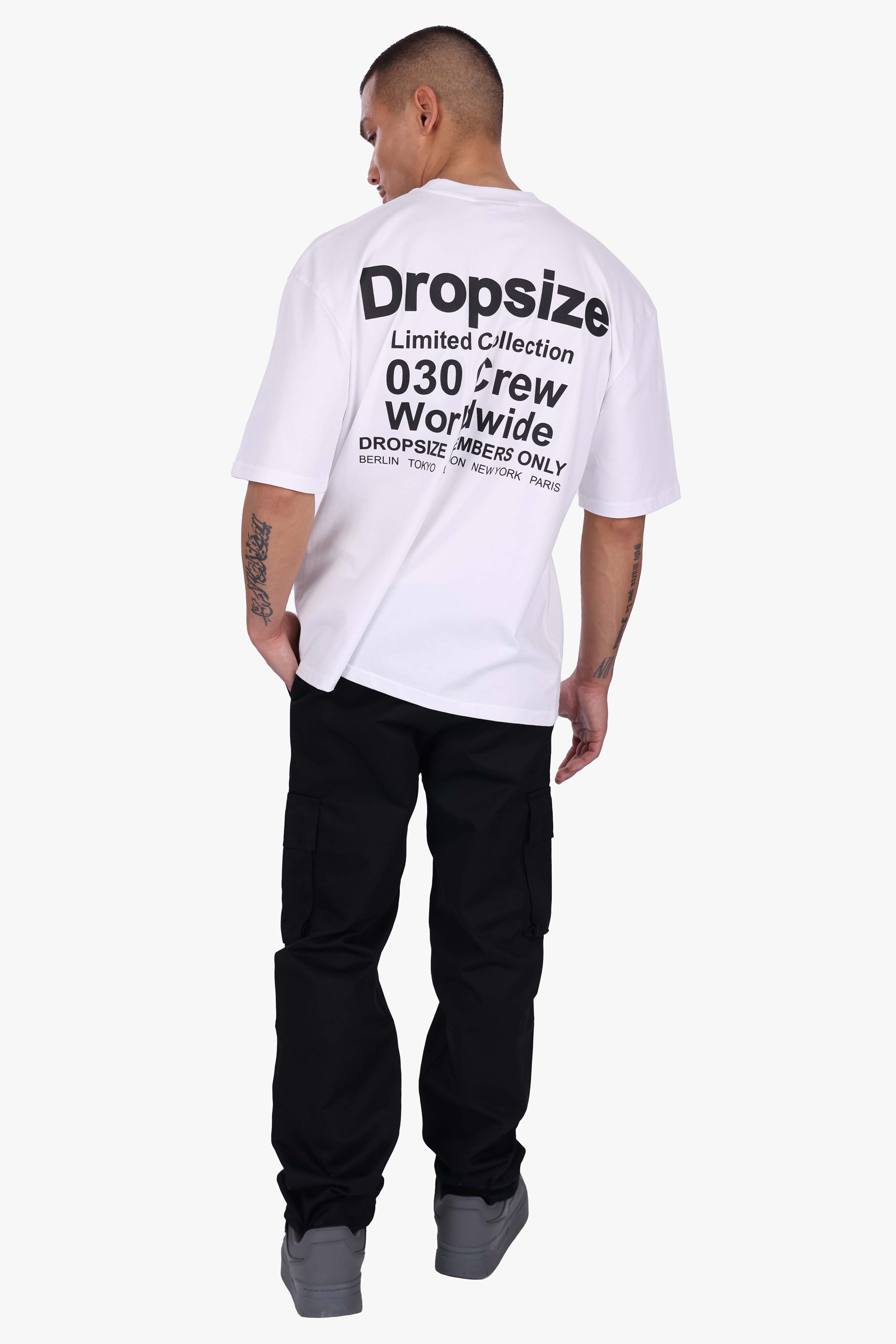 HEAVY OVERSIZED WORLD WIDE T-SHIRT WHITE