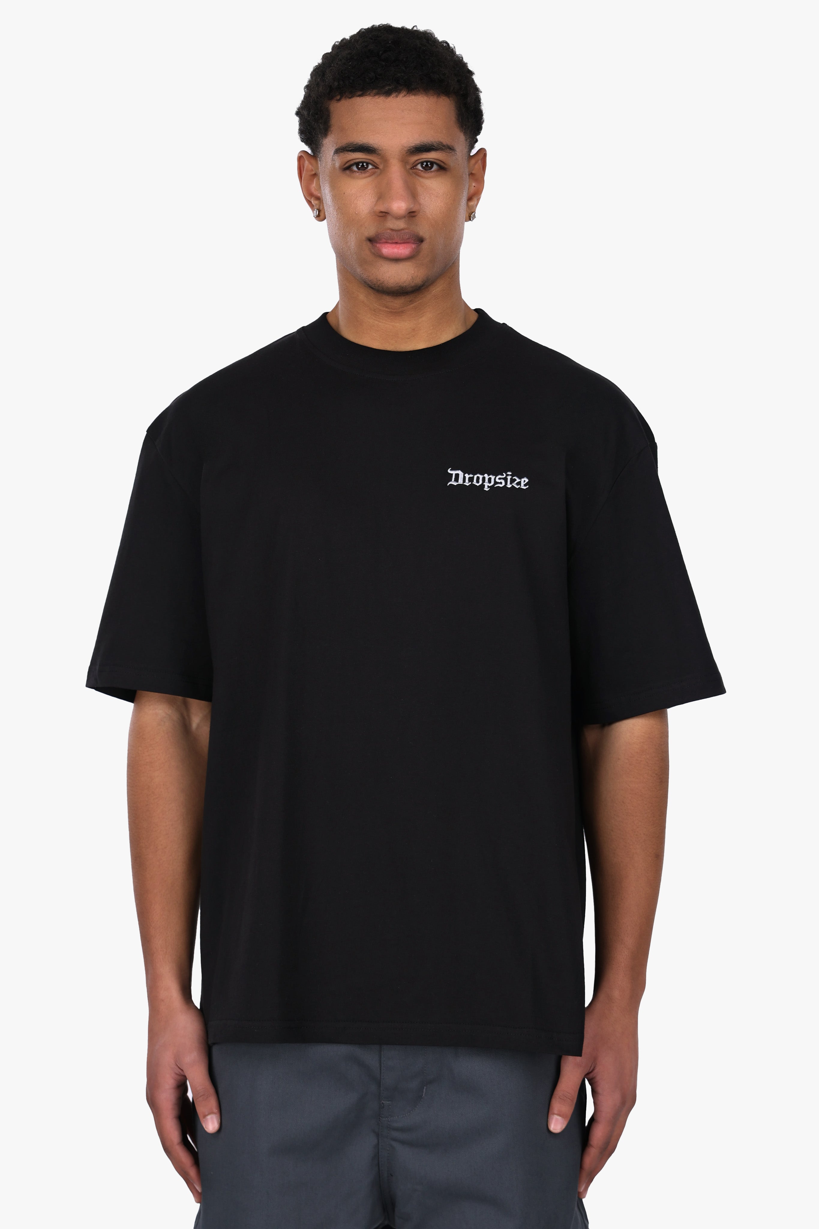 HEAVY OVERSIZE RACING DIVISION T-SHIRT BLACK