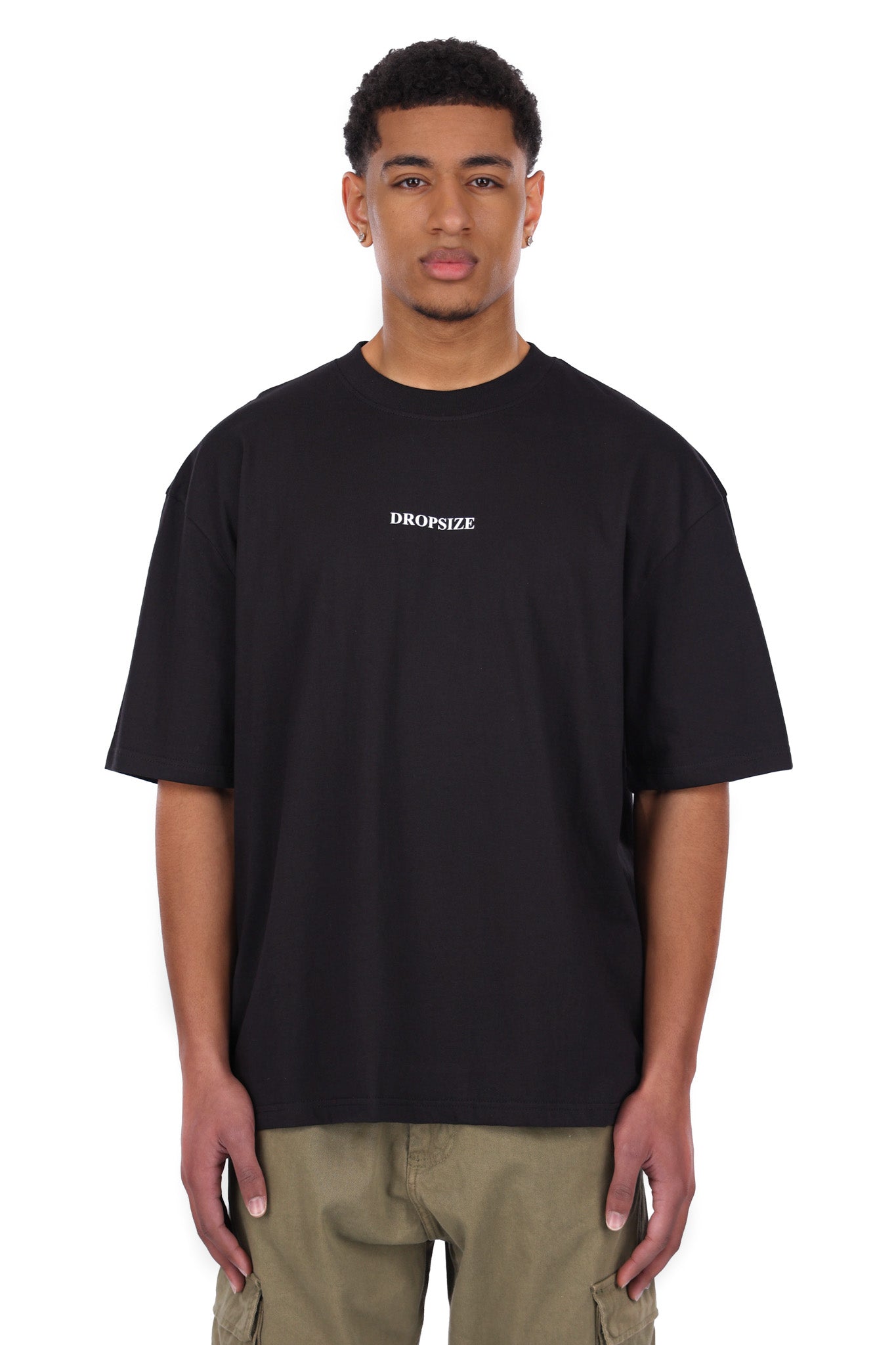 HEAVY OVERSIZED STATUE LIBERTY T-SHIRT BLACK