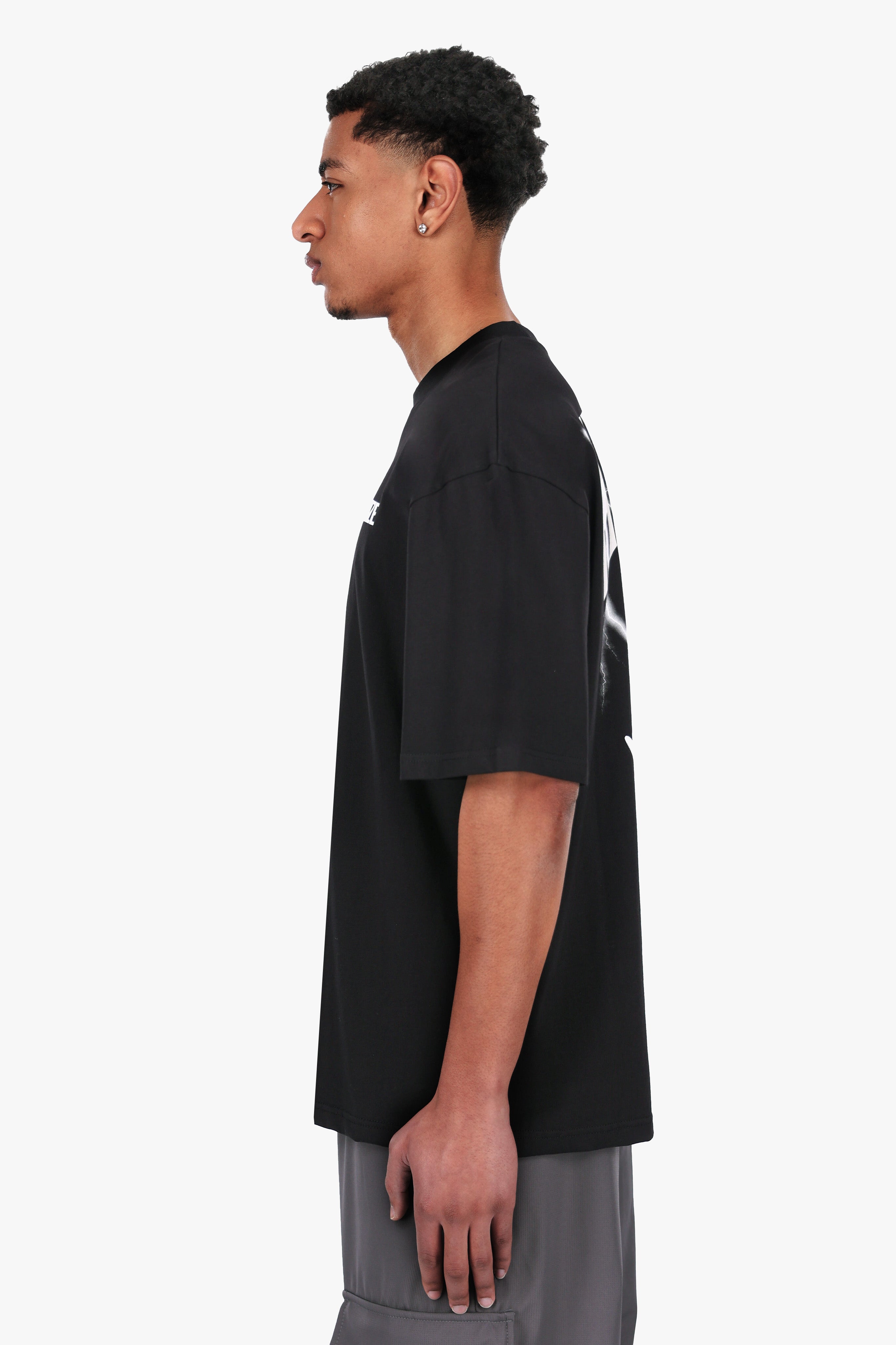 HEAVY OVERSIZED HEAVEN DOVE T-SHIRT BLACK