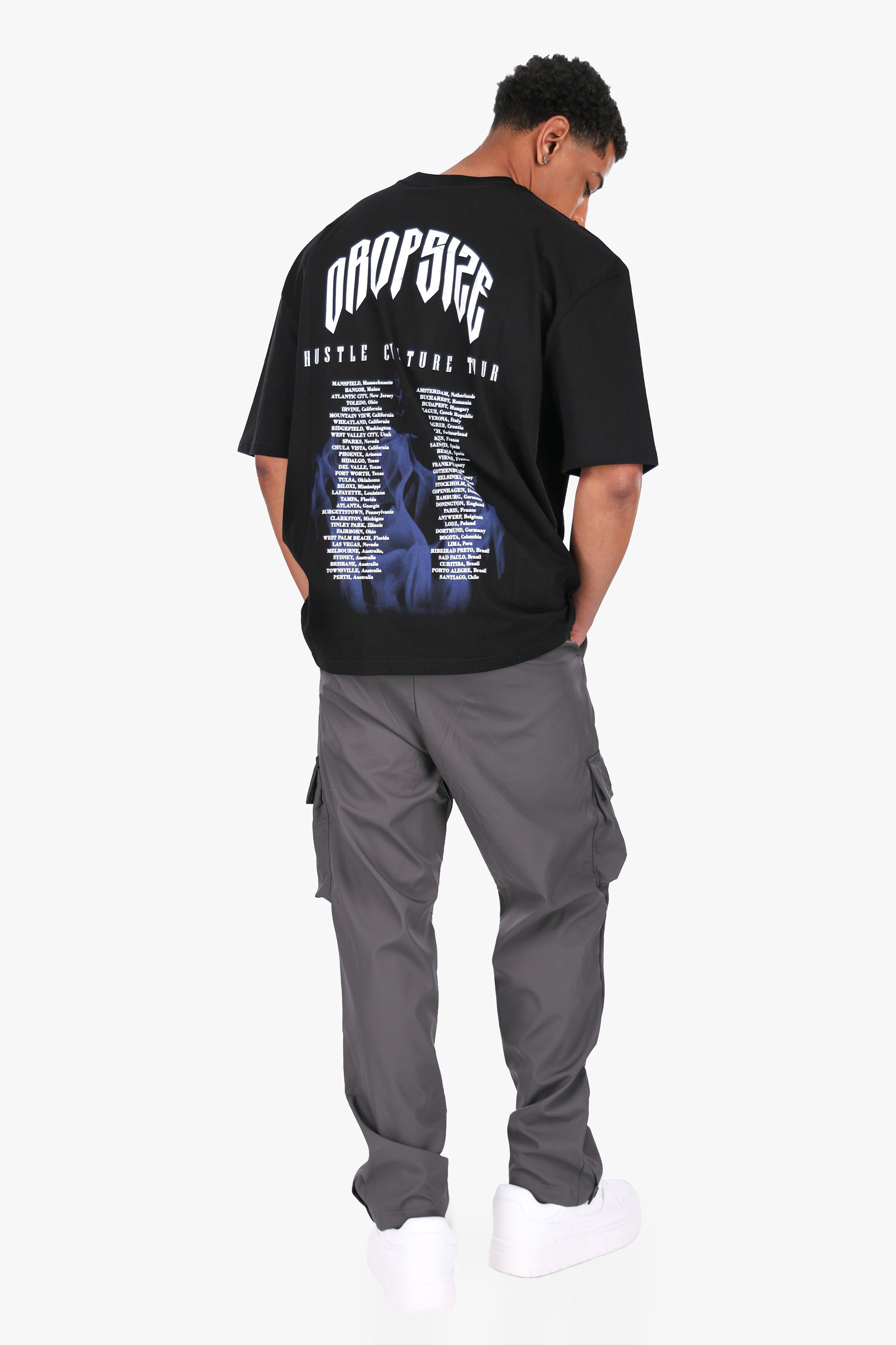 HEAVY OVERSIZED WORLD TOUR T-SHIRT BLACK