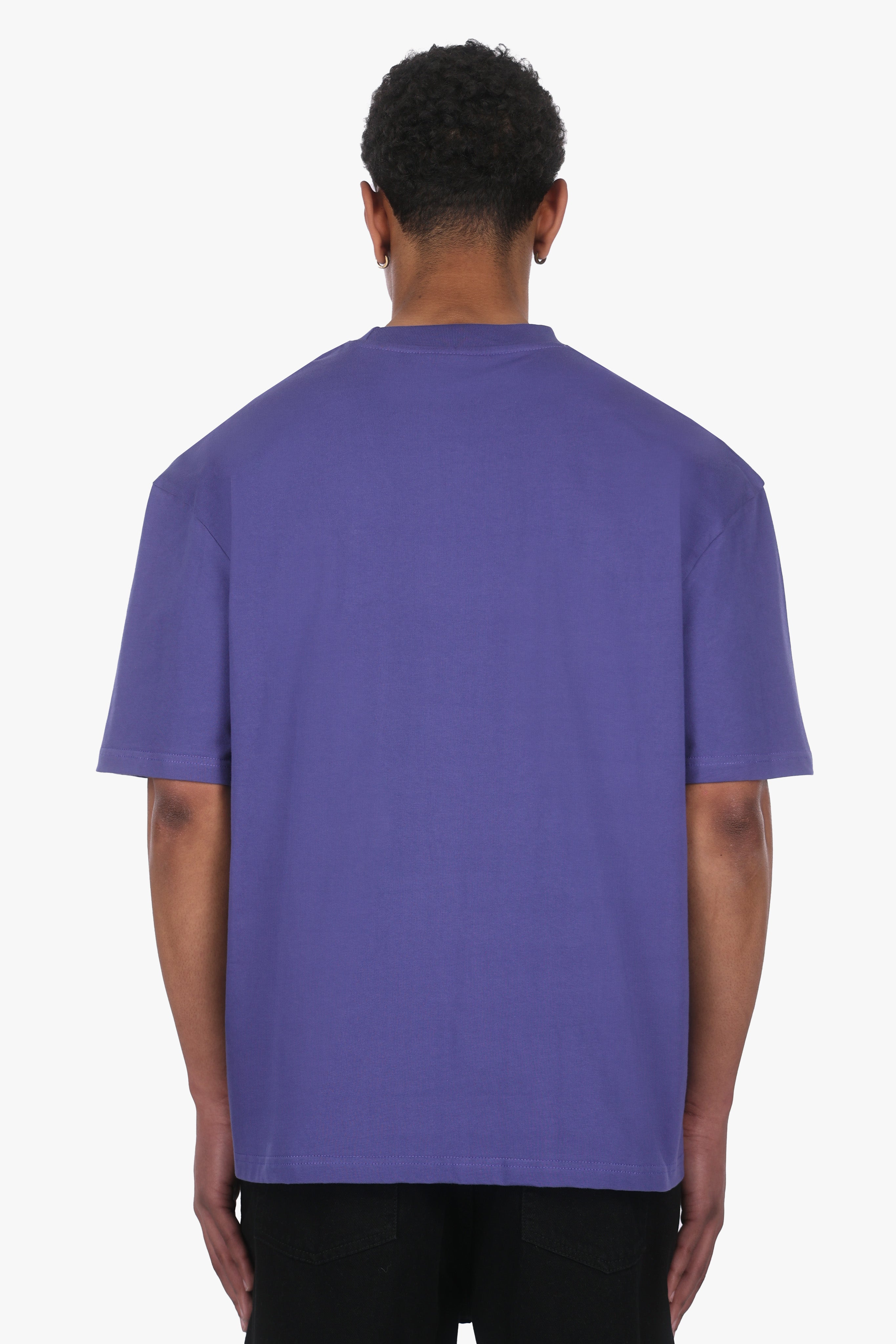HEAVY OVERSIZE EMBO T-SHIRT BLUE