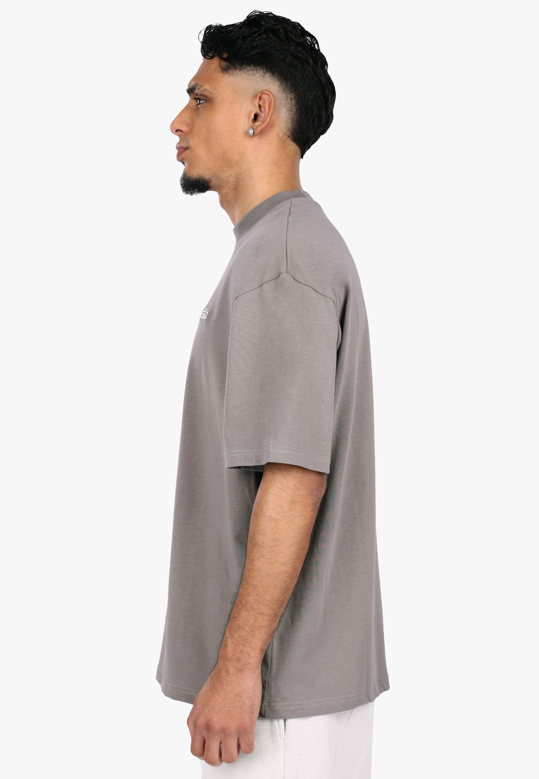 HEAVY OVERSIZE EMBO T-SHIRT DRIFTWOOD