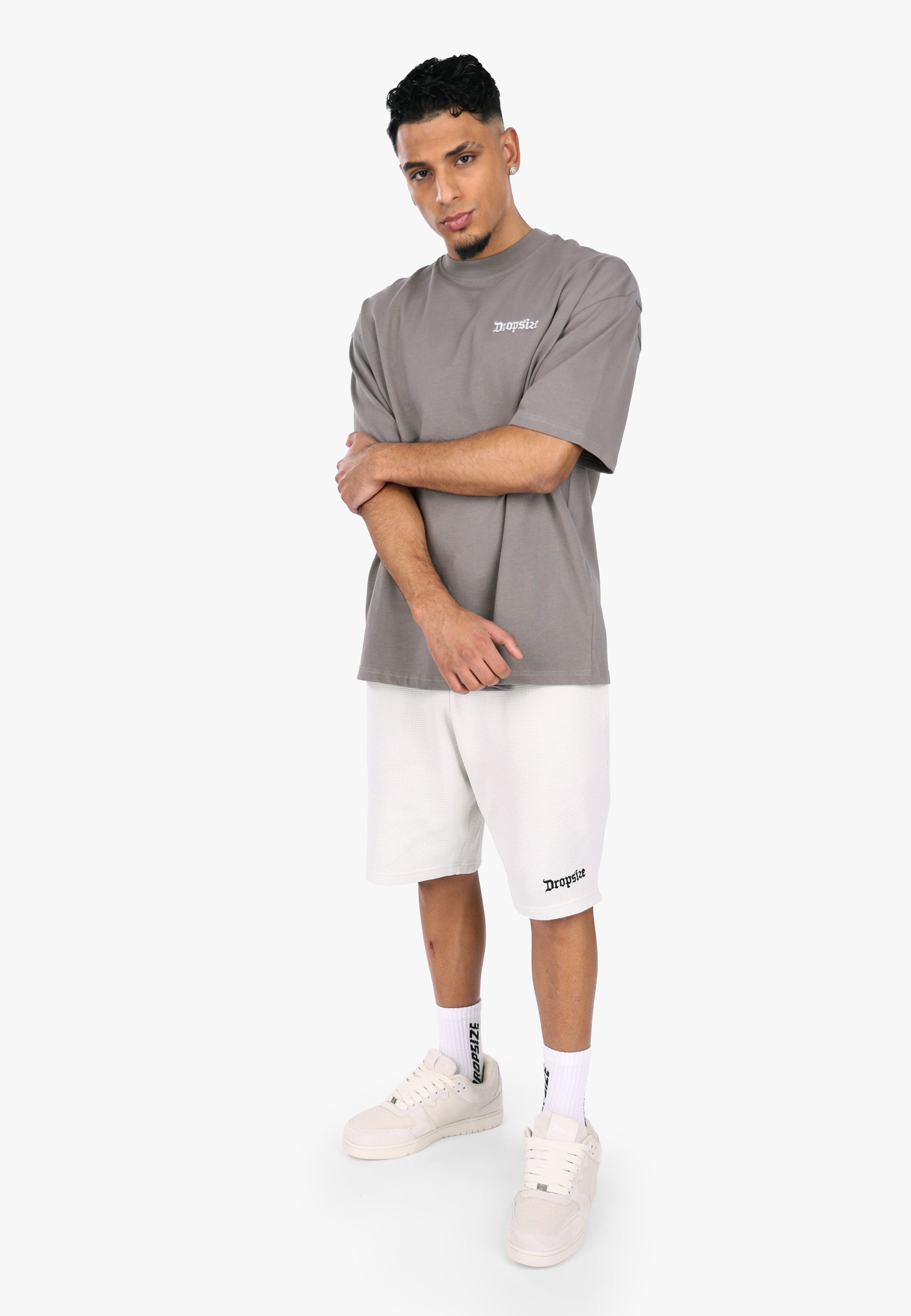 HEAVY OVERSIZE EMBO T-SHIRT DRIFTWOOD