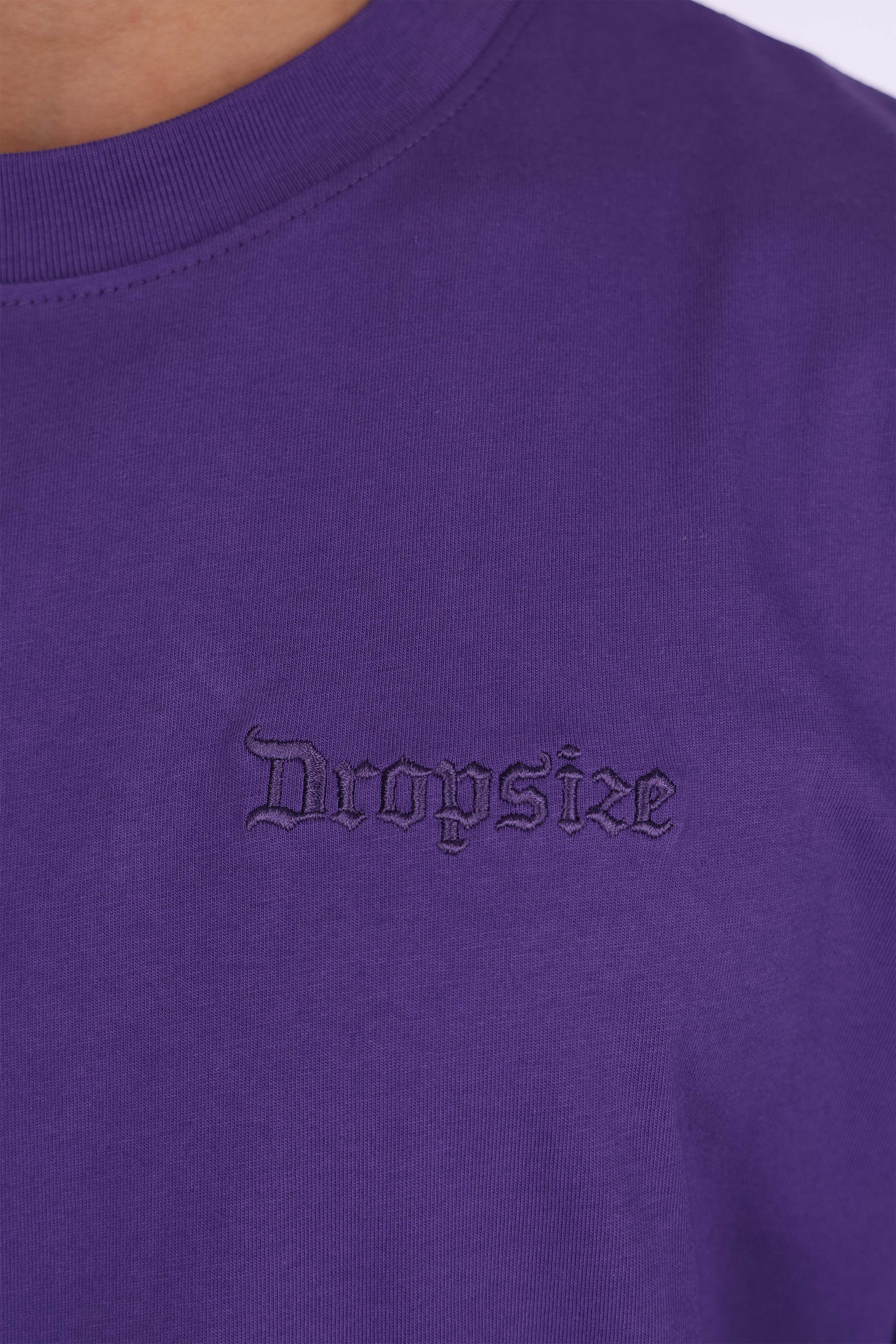 HEAVY OVERSIZE EMBO T-SHIRT PURPLE