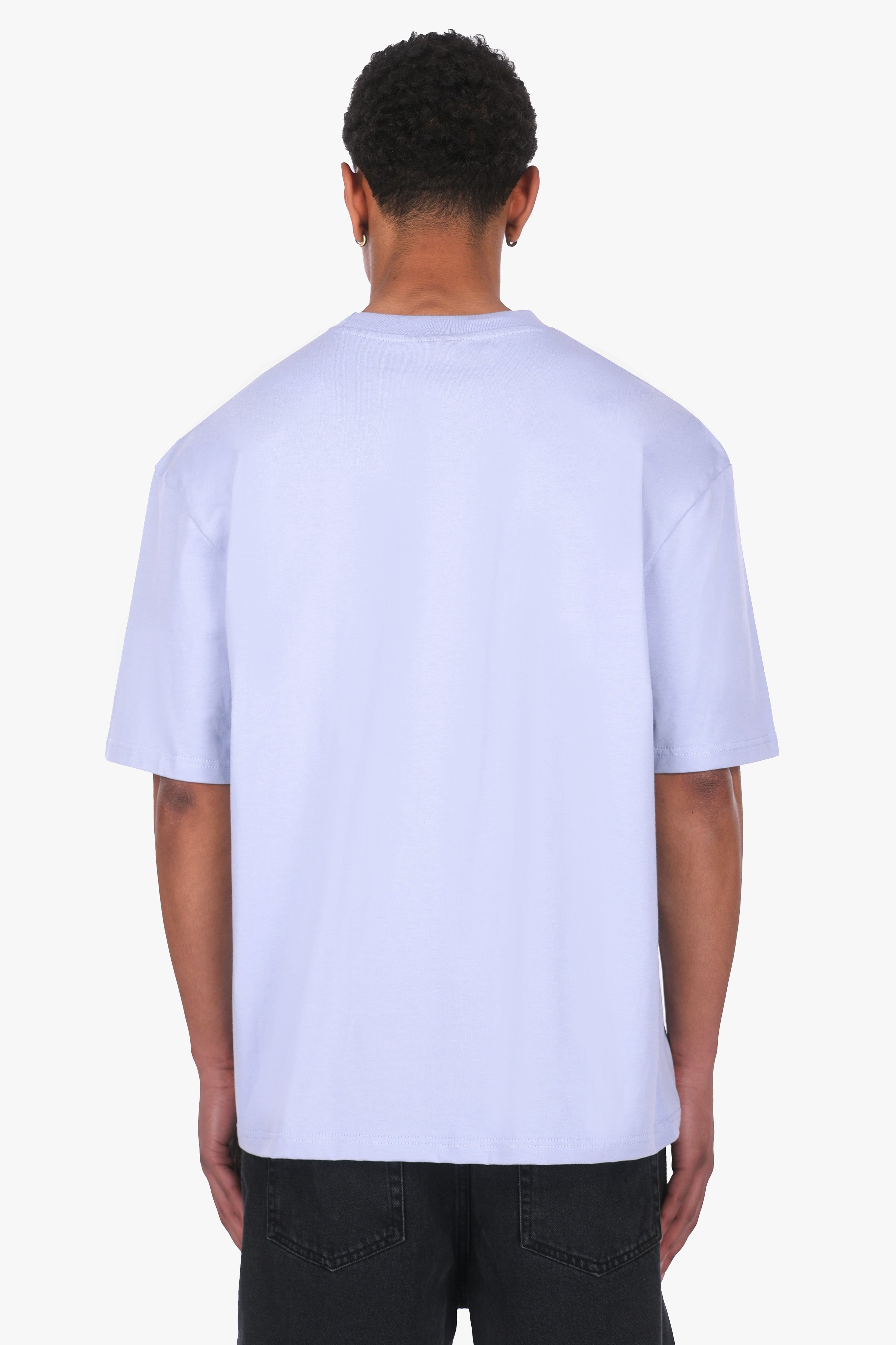 HEAVY OVERSIZE EMBO T-SHIRT VINTAGE BLUE