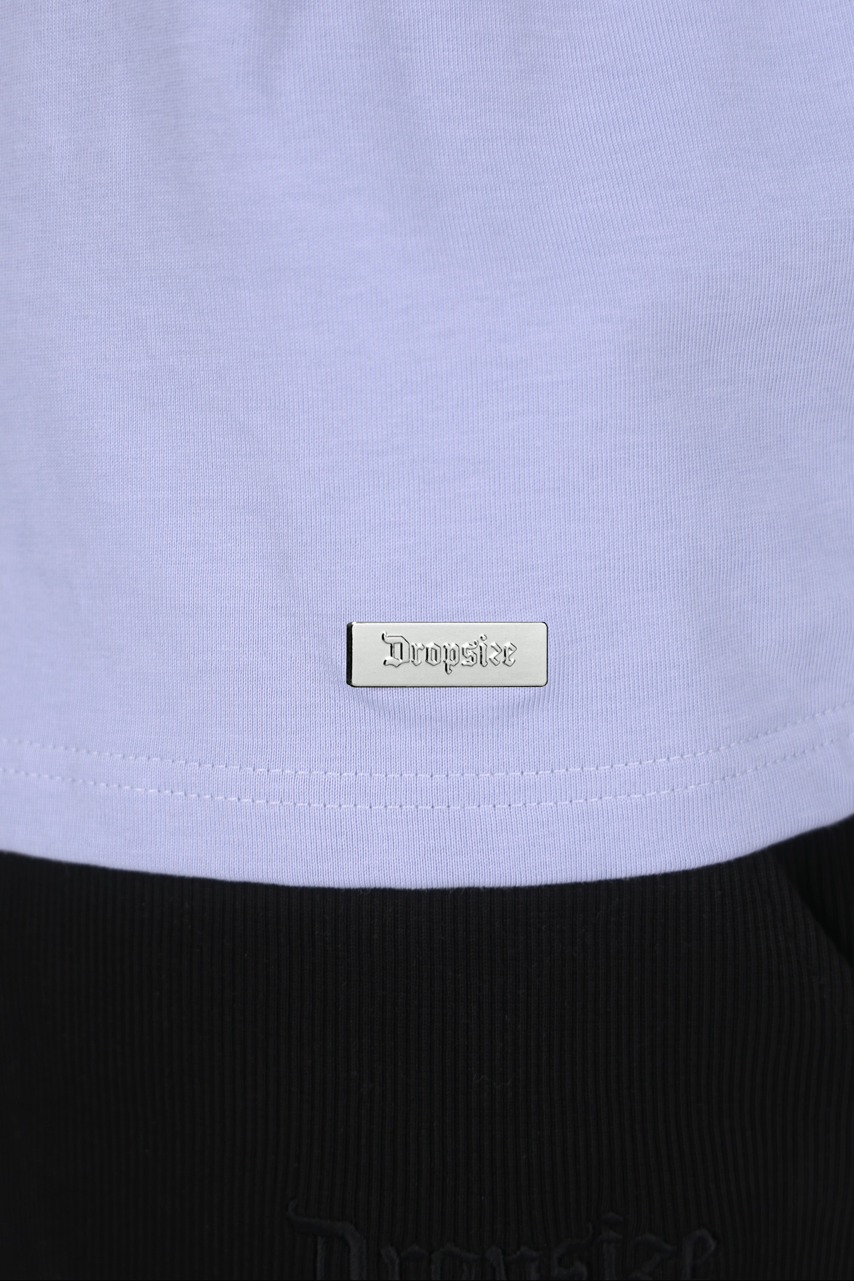 HEAVY OVERSIZE METAL PATCH T-SHIRT VINTAGE BLUE