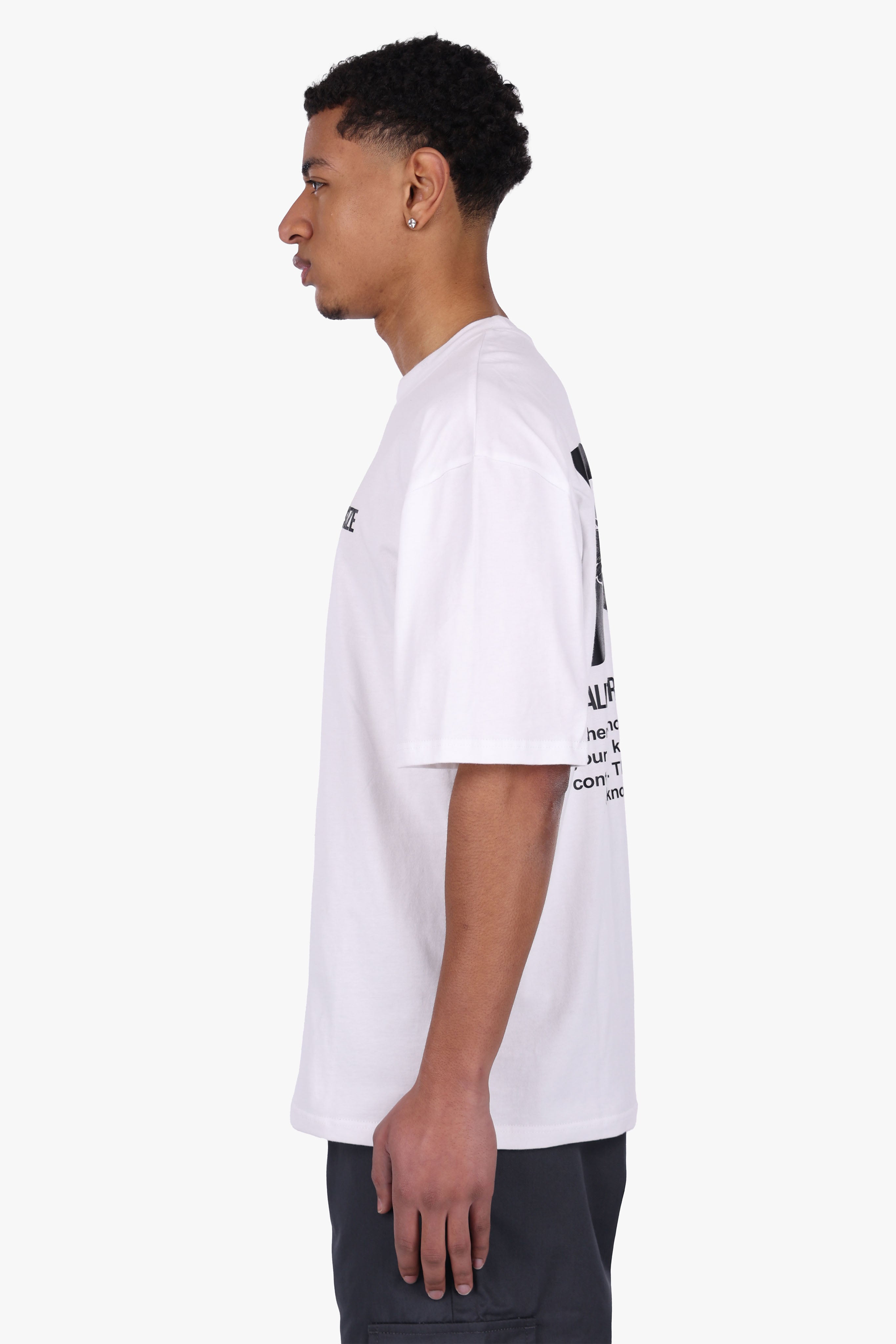 HEAVY OVERSIZE DPSZE EAGLE T-SHIRT WHITE