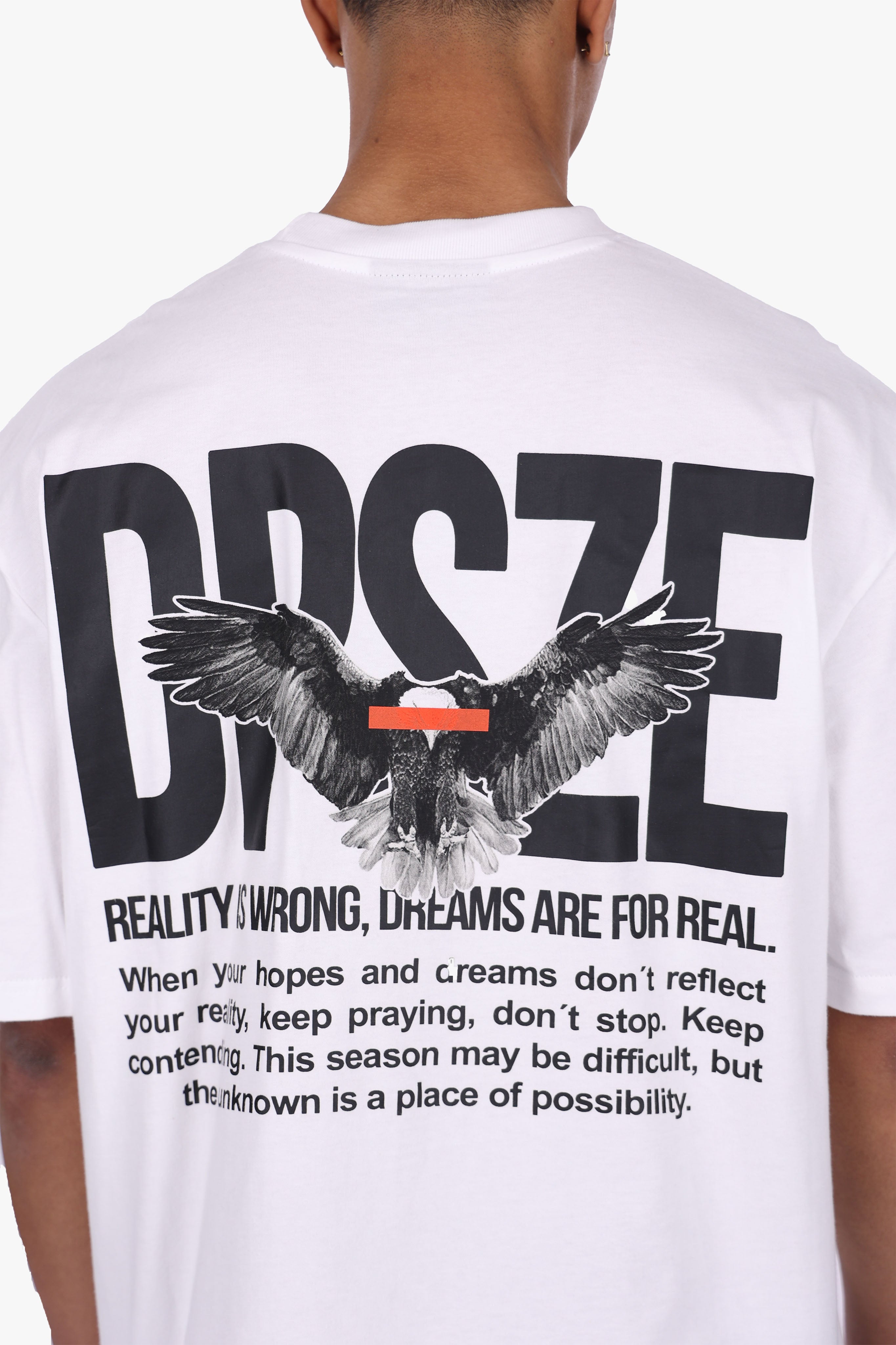 HEAVY OVERSIZE DPSZE EAGLE T-SHIRT WHITE