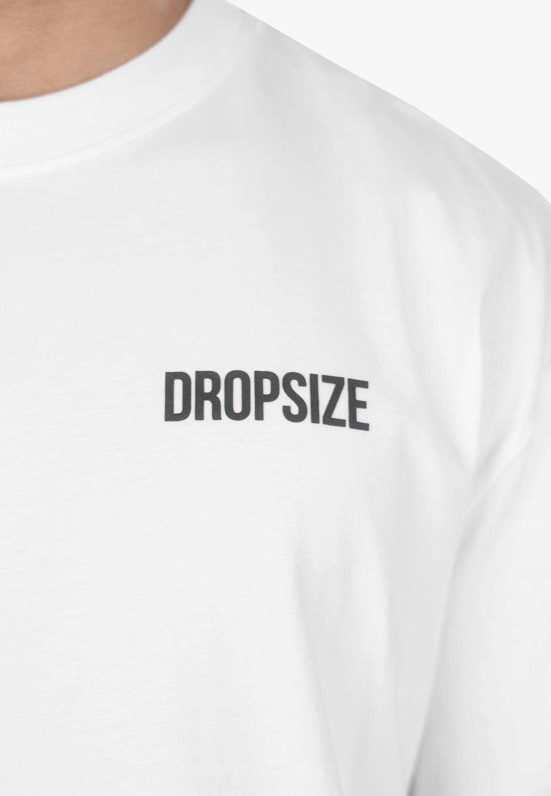 HEAVY OVERSIZE SWIRL T-SHIRT CREAM WHITE