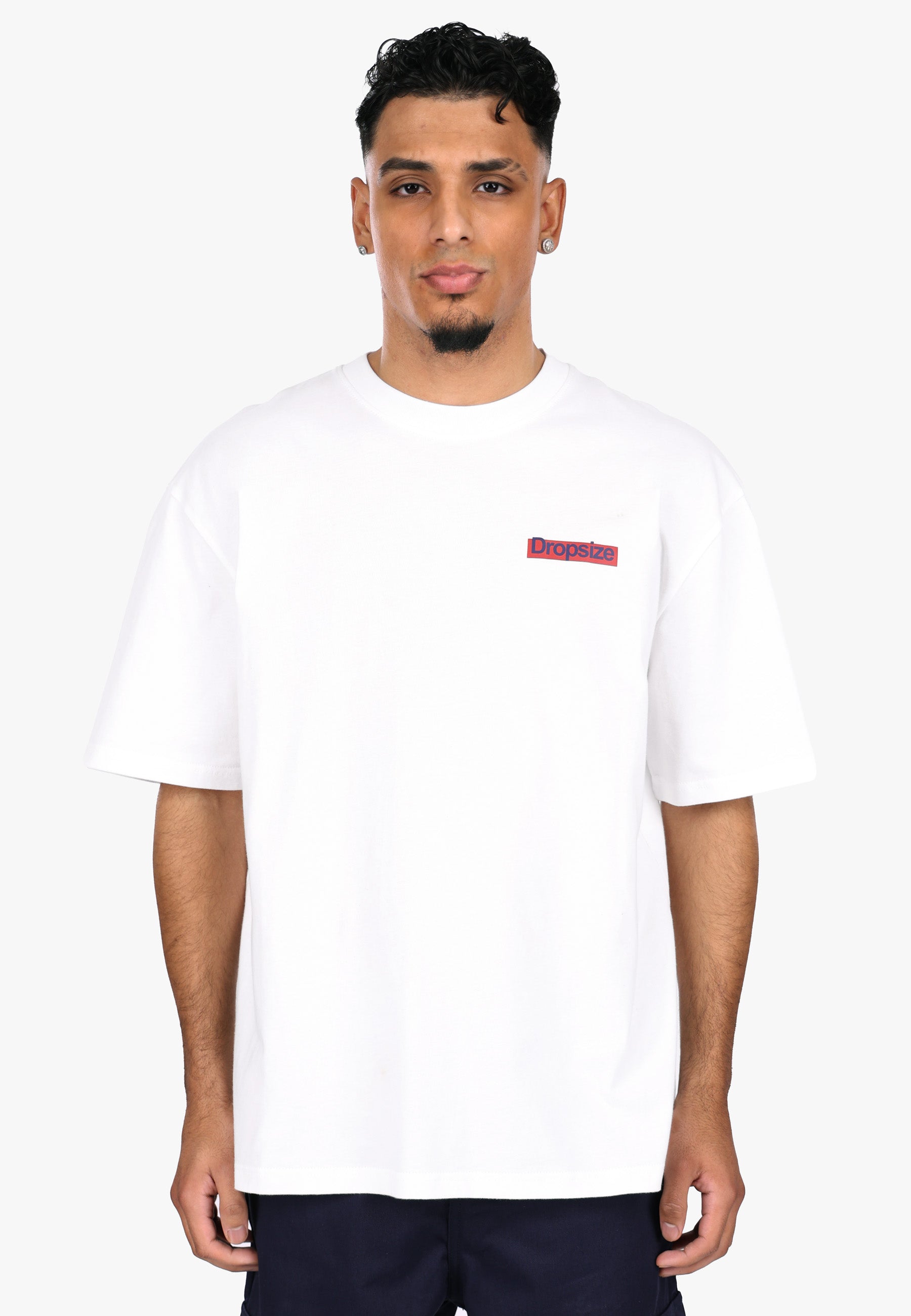 HEAVY OVERSIZE HUSTLE CULTURE T-SHIRT WHITE