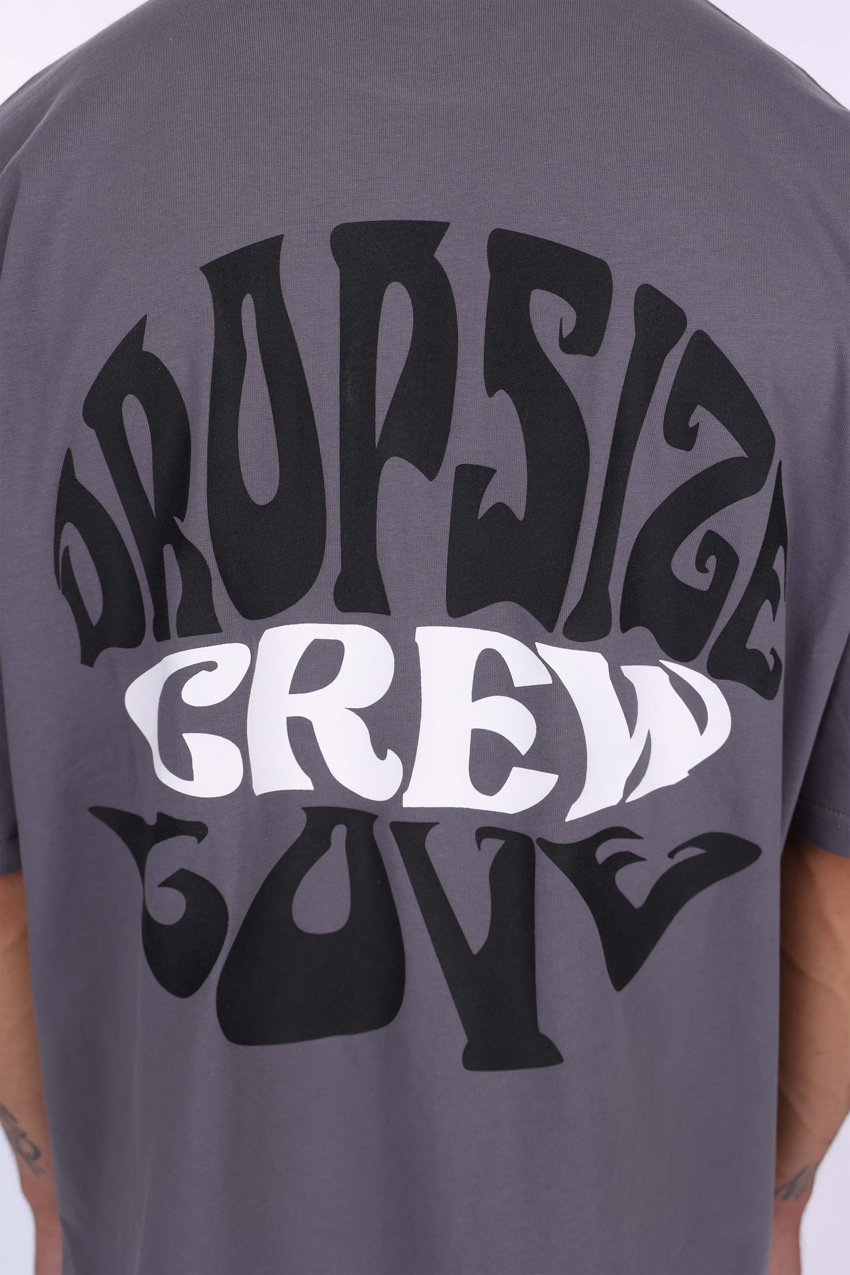 HEAVY OVERSIZE CREW LOVE T-SHIRT BLACK