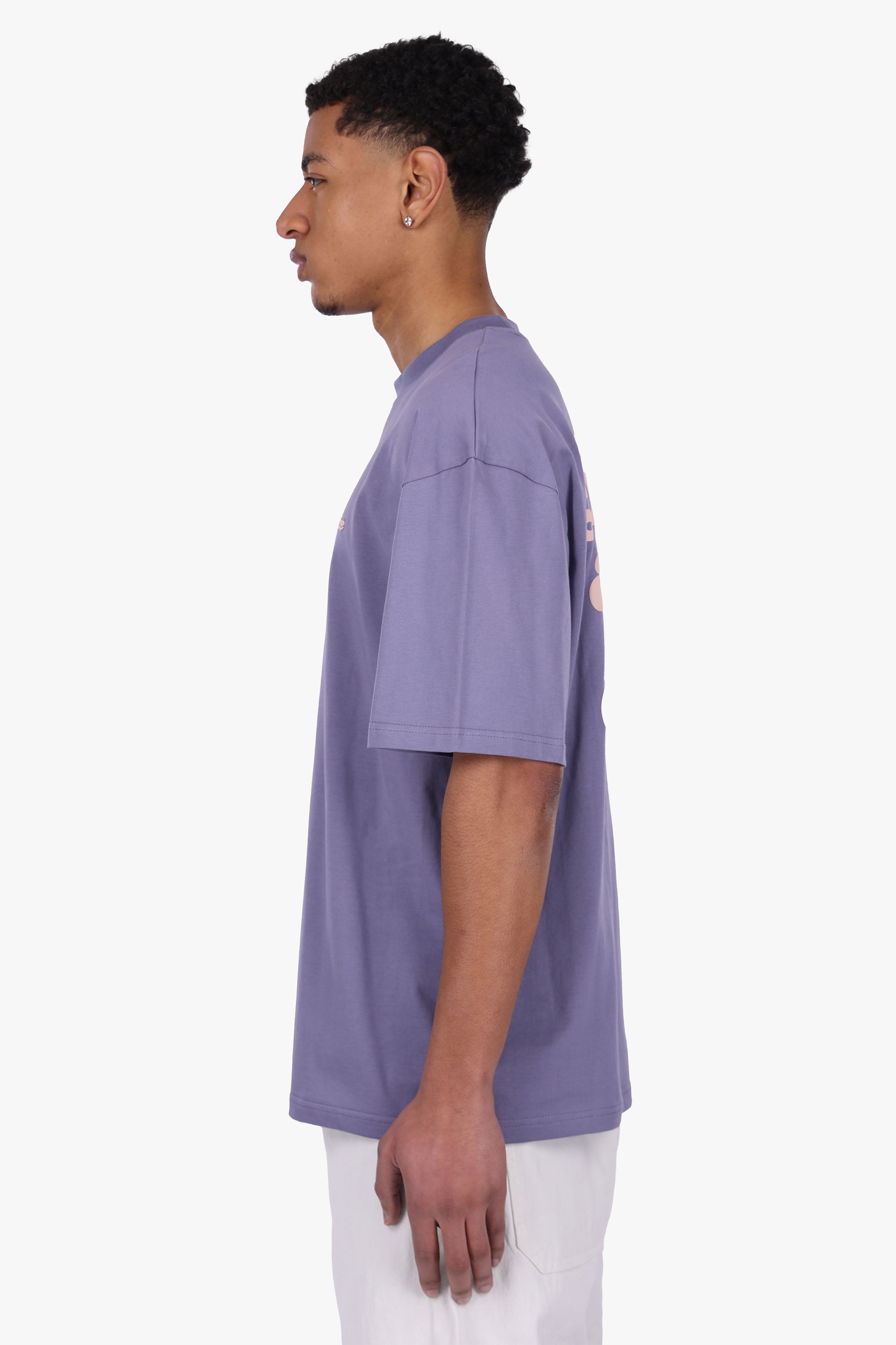 HEAVY OVERSIZED DREAM AND GRIND T-SHIRT BLUE GRANITE