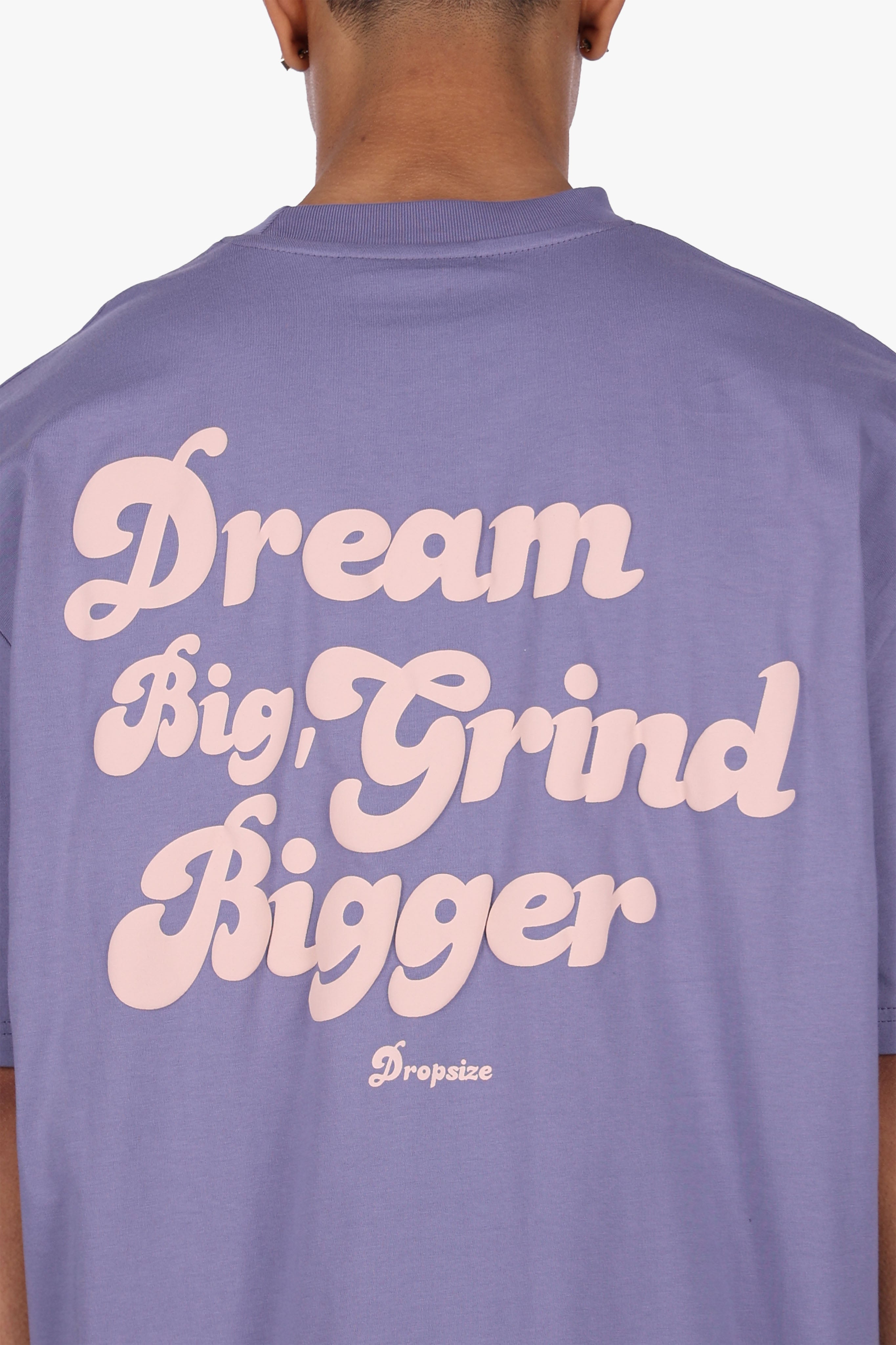 HEAVY OVERSIZED DREAM AND GRIND T-SHIRT BLUE GRANITE