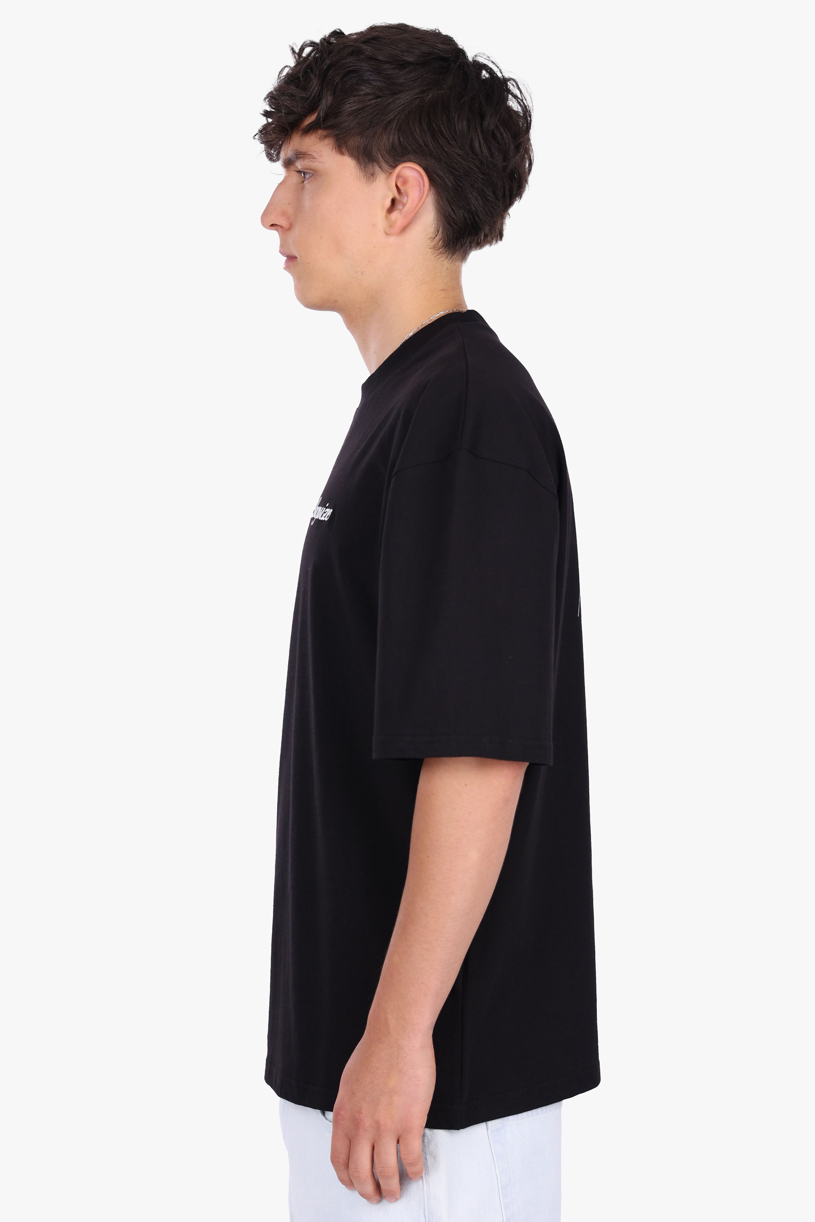 HEAVY OVERSIZE STATUE T-SHIRT BLACK