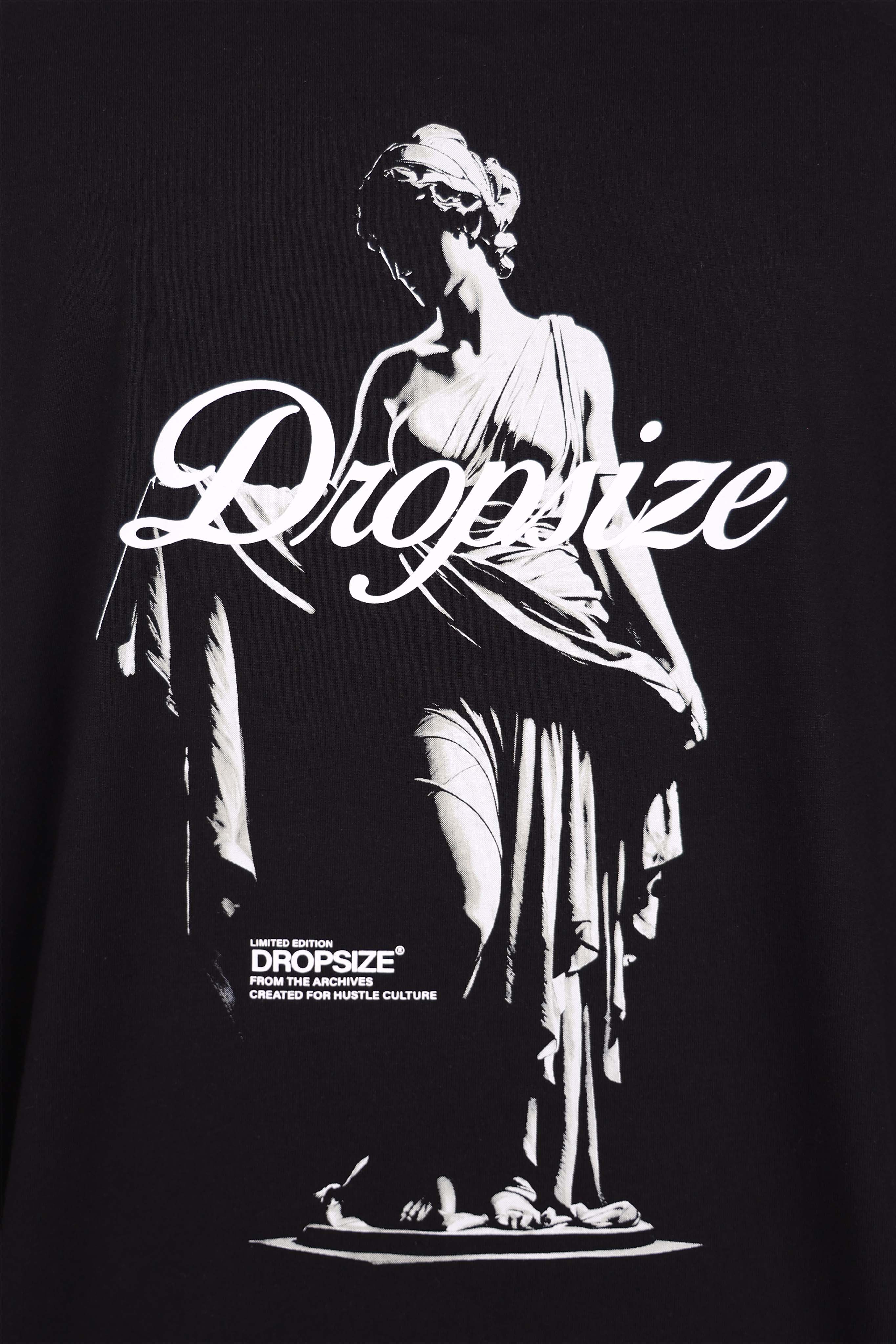 HEAVY OVERSIZE STATUE T-SHIRT BLACK
