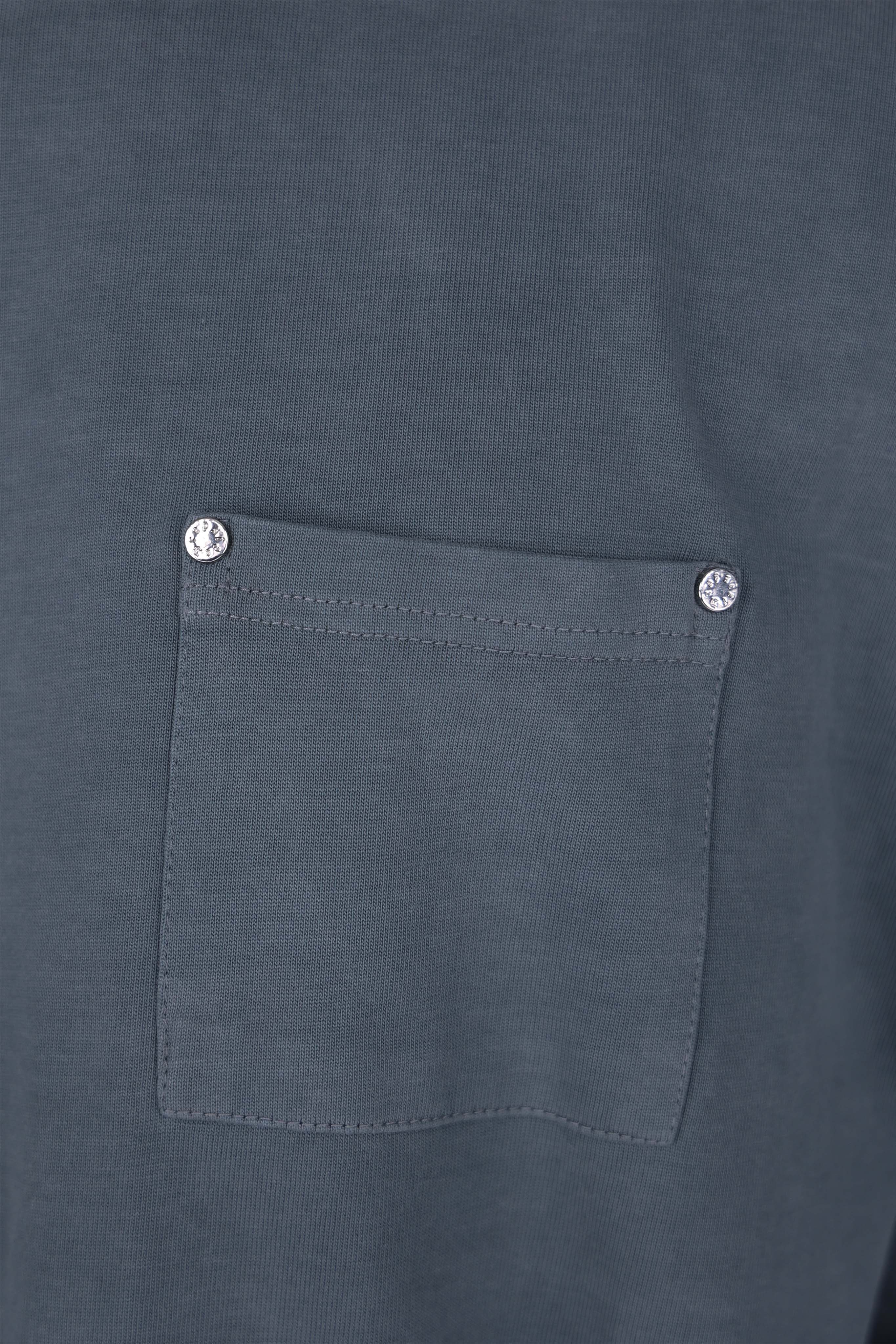 HEAVY OVERSIZE POCKET T-SHIRT ACID WASHED GREY