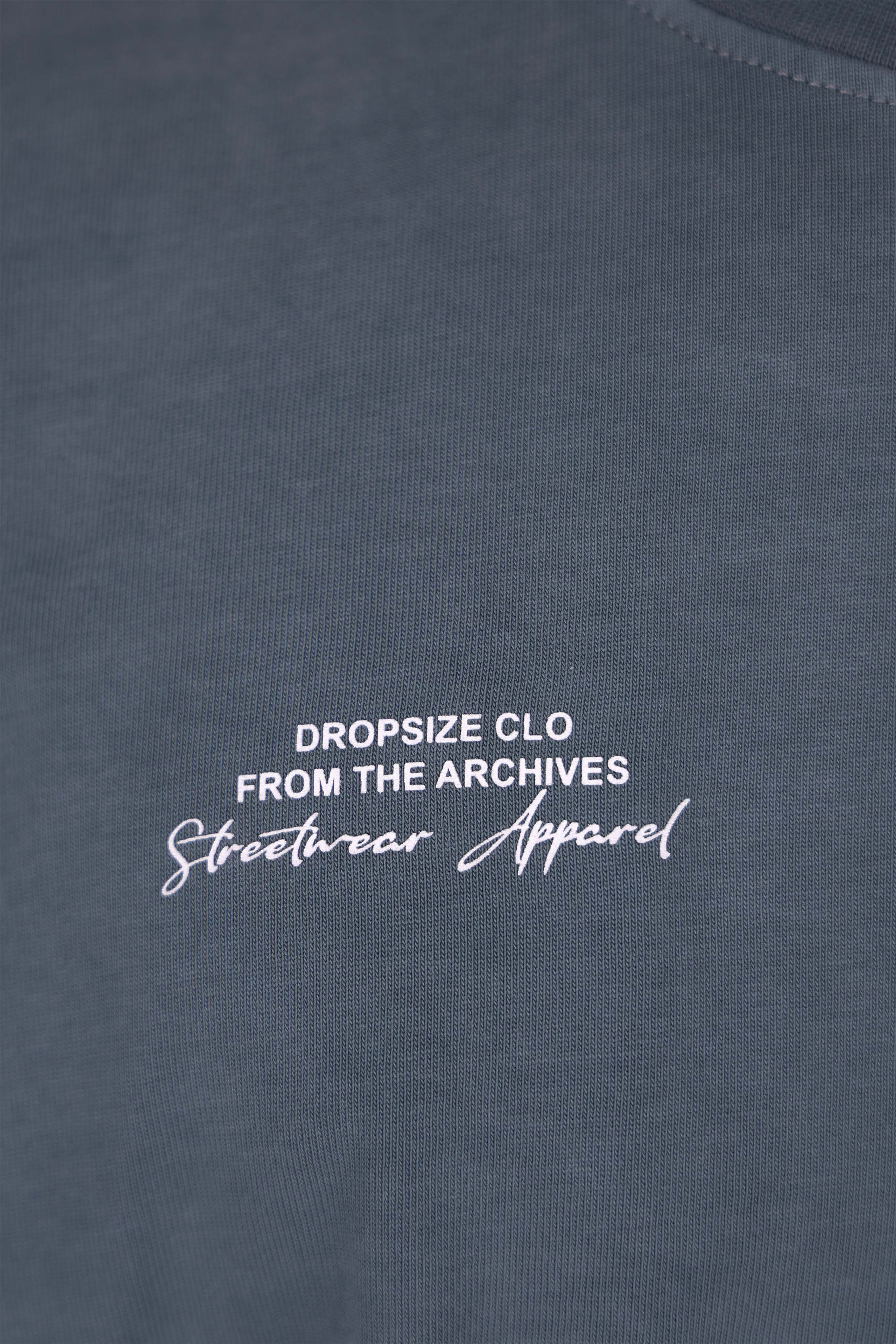 HEAVY OVERSIZE POCKET T-SHIRT ACID WASHED GREY