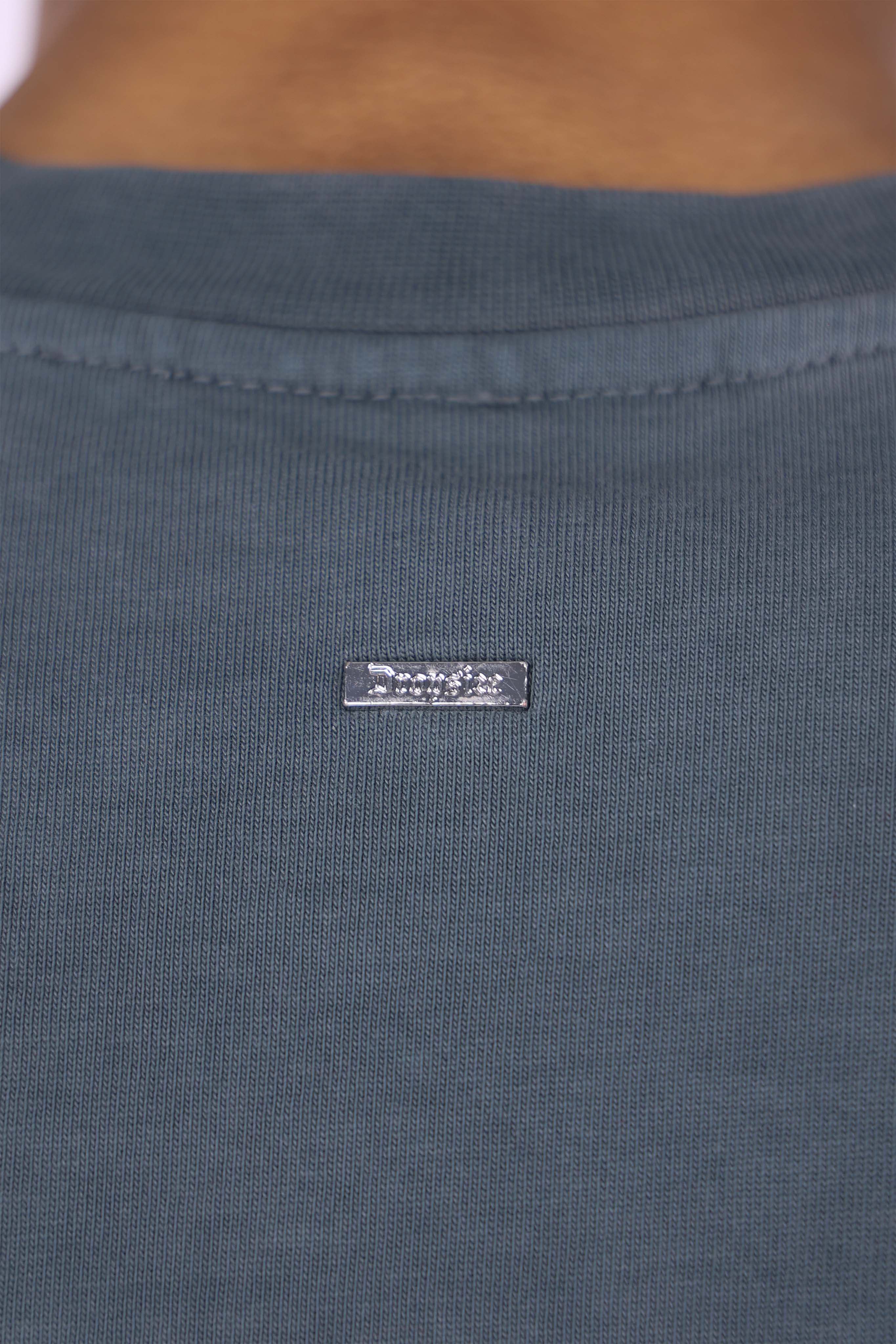 HEAVY OVERSIZE POCKET T-SHIRT ACID WASHED GREY