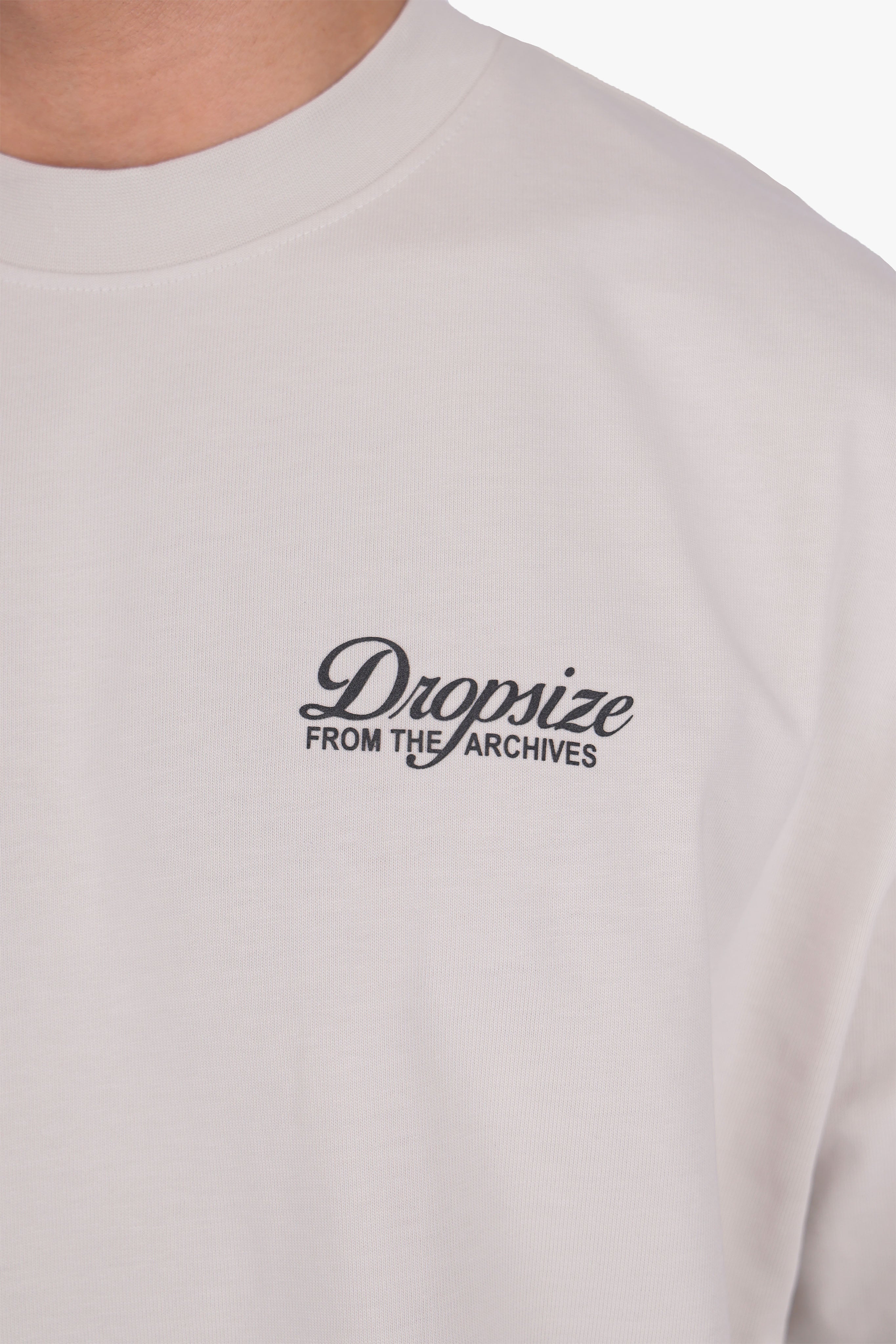 HEAVY OVERSIZE DOUBLE ARM T-SHIRT LIGHT GREY