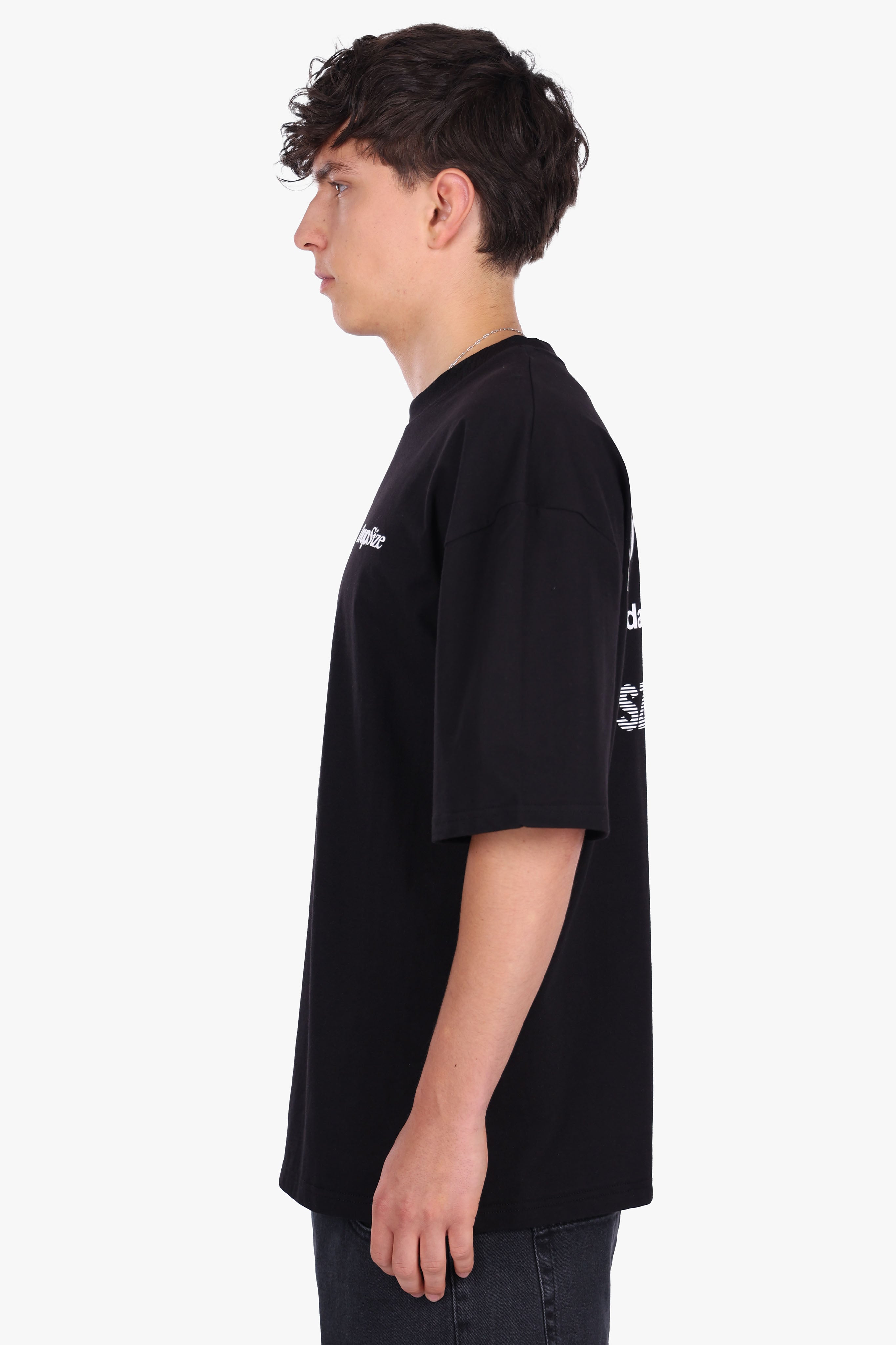 HEAVY OVERSIZE YESTERDAY T-SHIRT BLACK