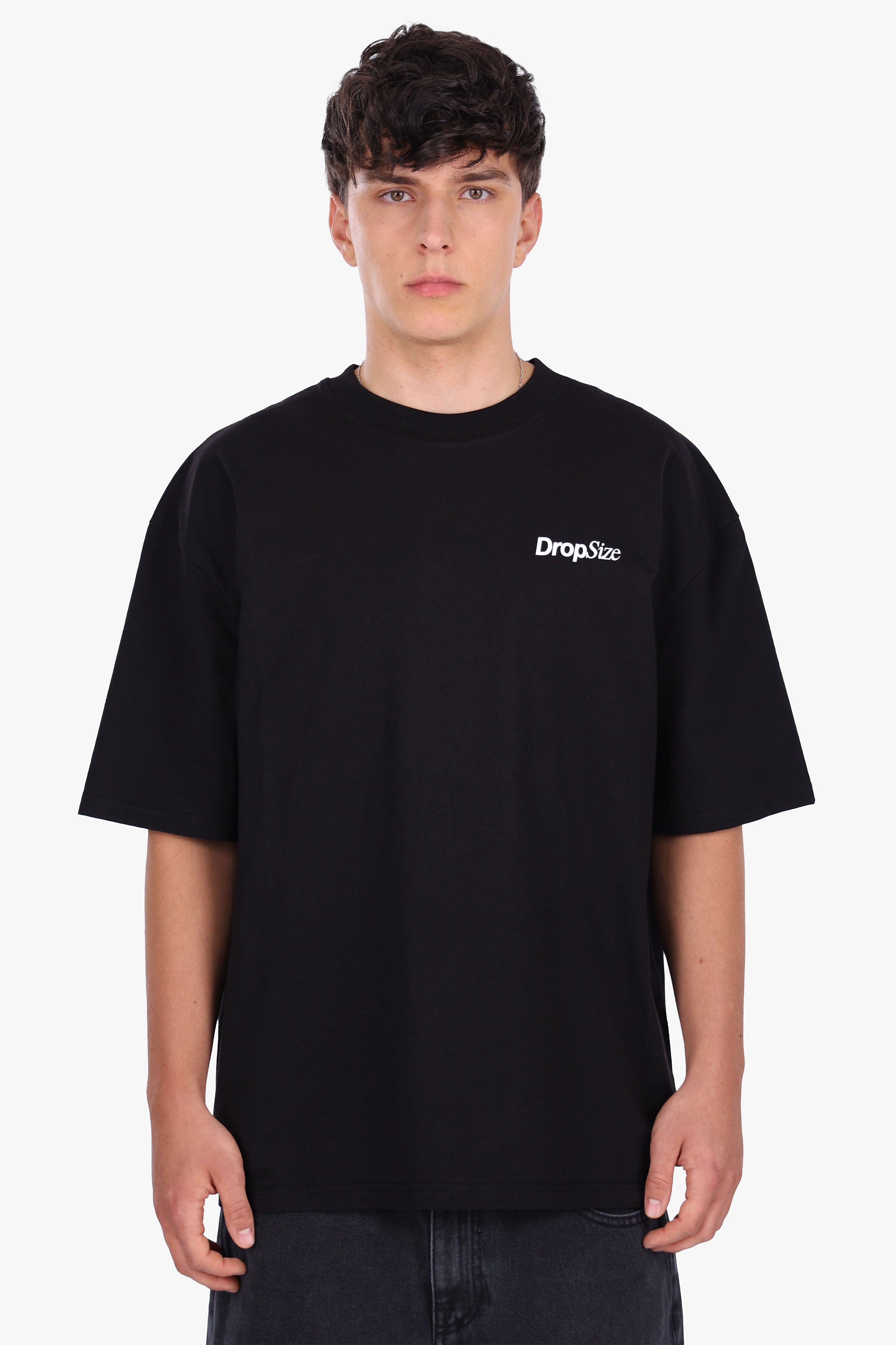 HEAVY OVERSIZE YESTERDAY T-SHIRT BLACK