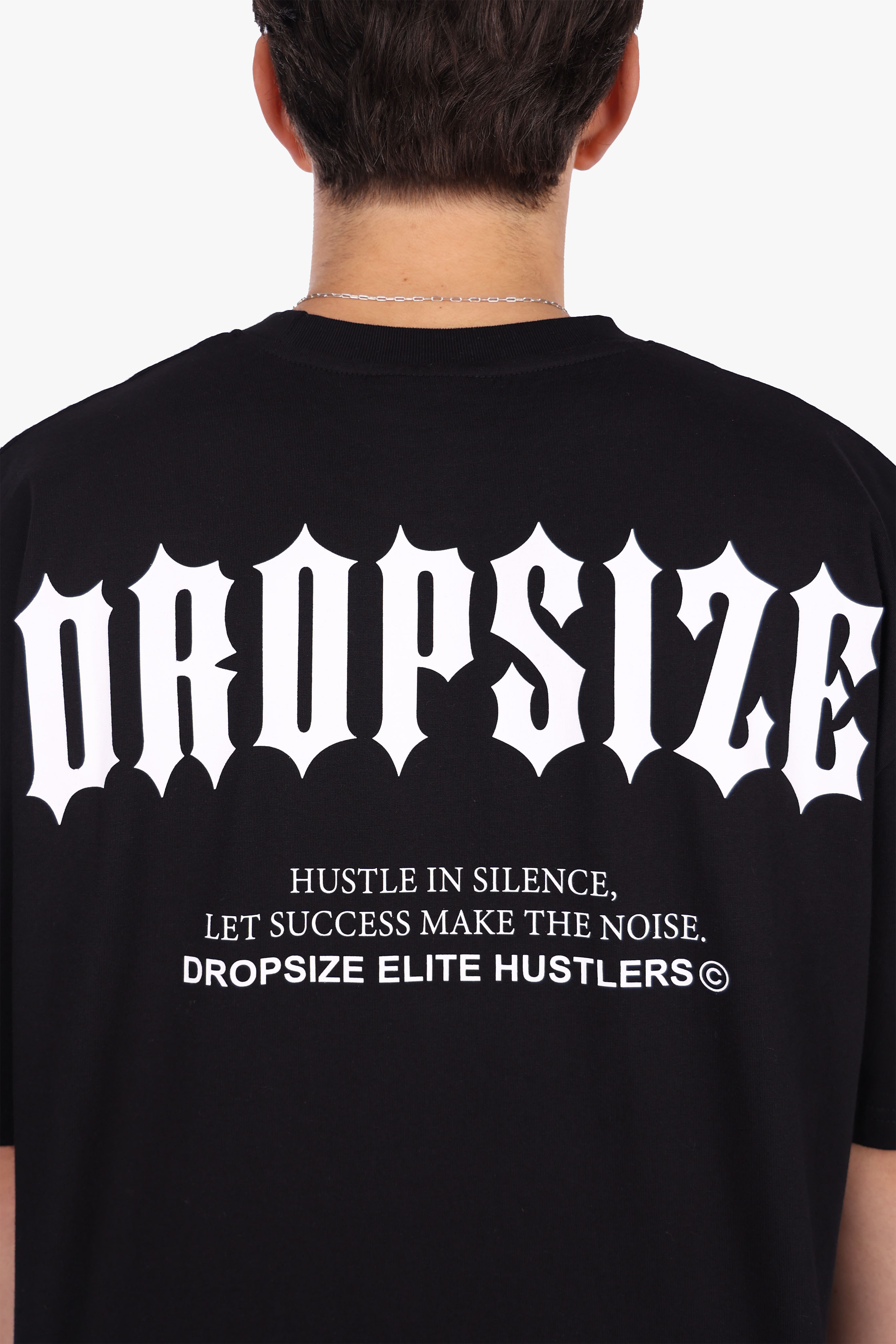 HEAVY OVERSIZE BIG PRINT T-SHIRT BLACK