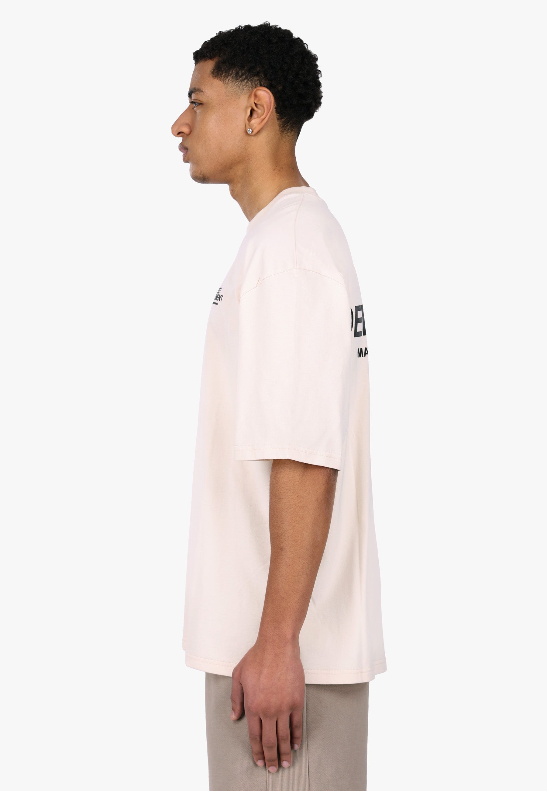 HEAVY OVERSIZE DPSZE DEPARTMENT T-SHIRT COCONUT MILK