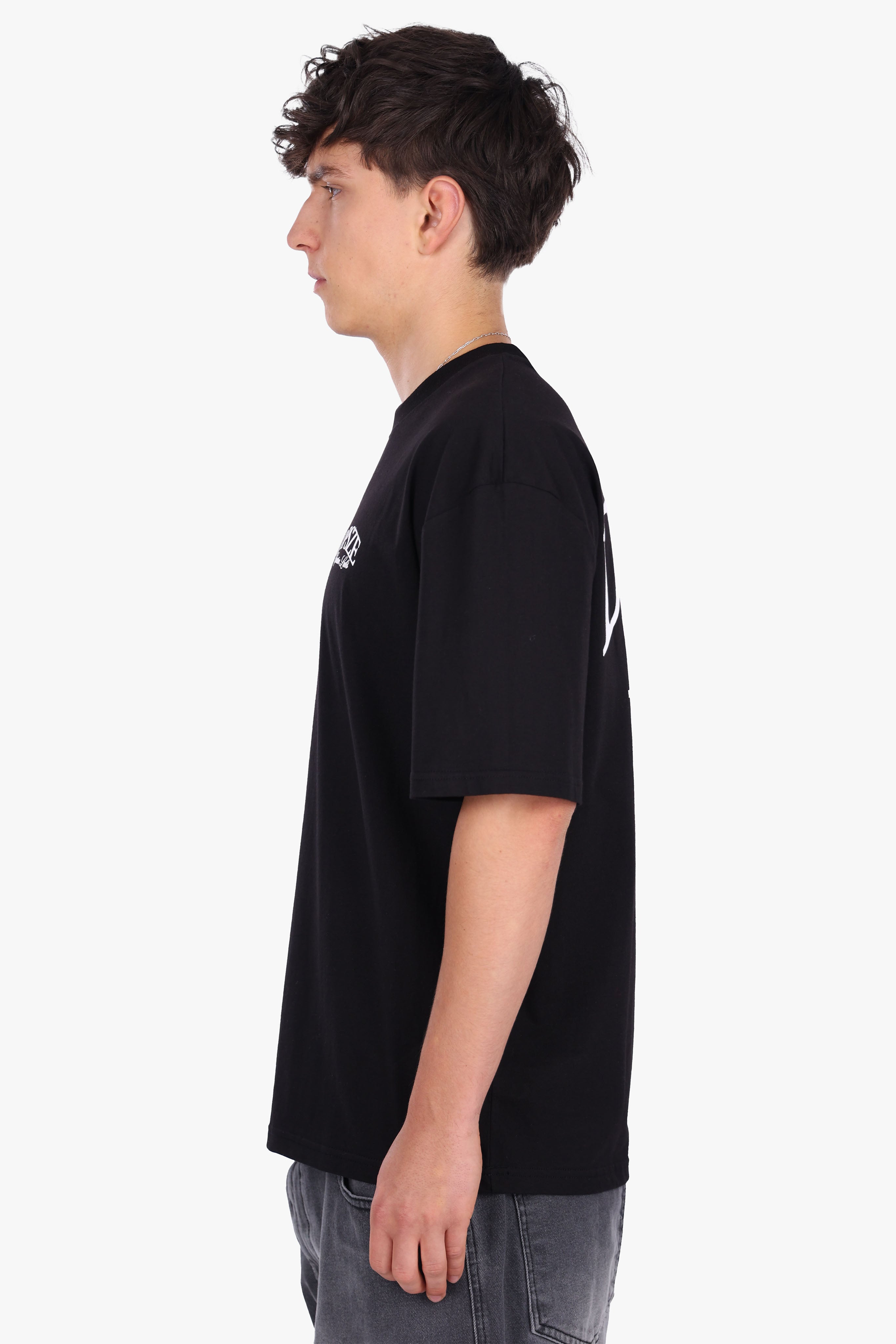 HEAVY OVERSIZE DPSZE BACKPRINT T-SHIRT BLACK
