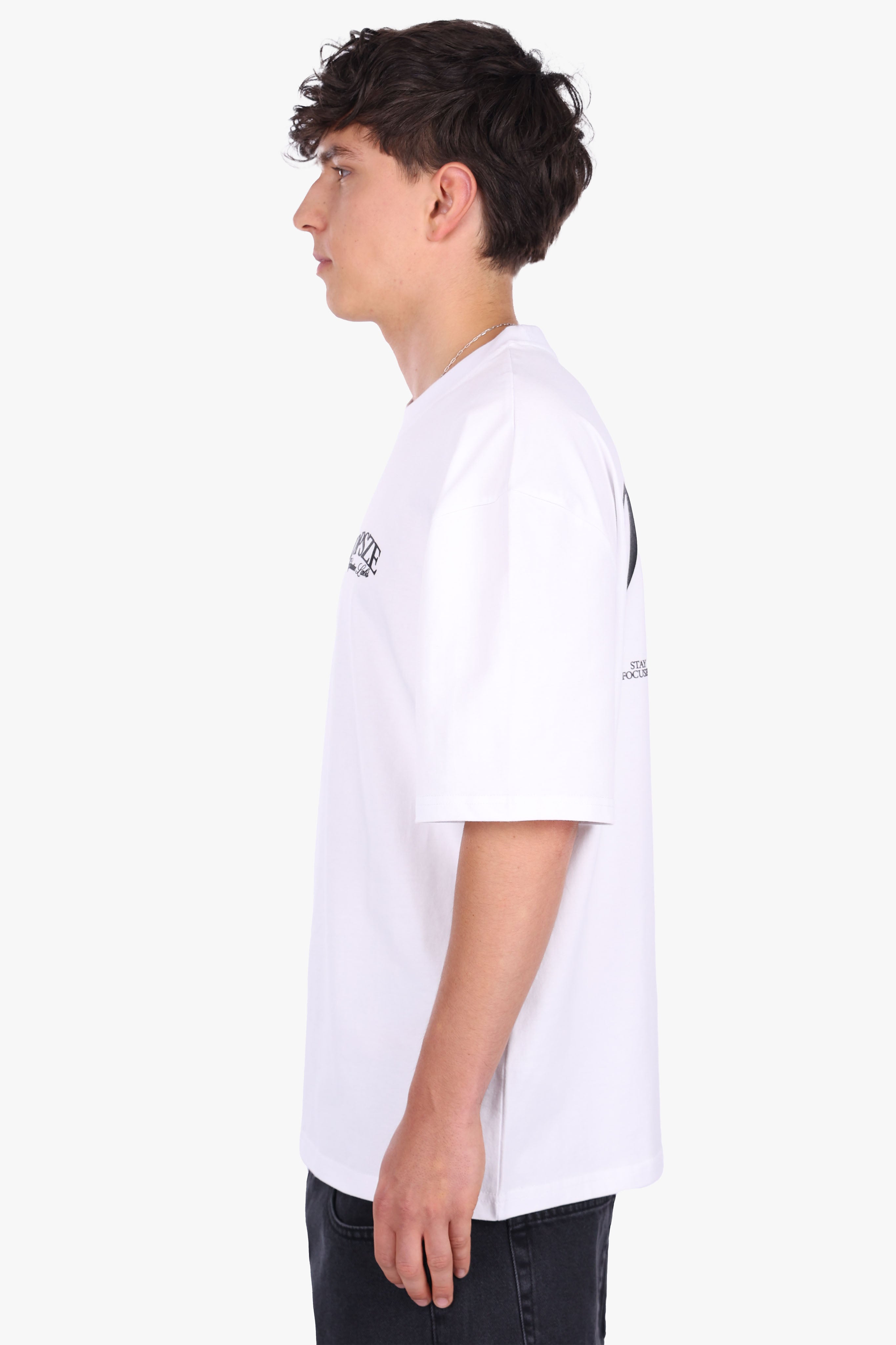 HEAVY OVERSIZE DPSZE BACKPRINT T-SHIRT WHITE