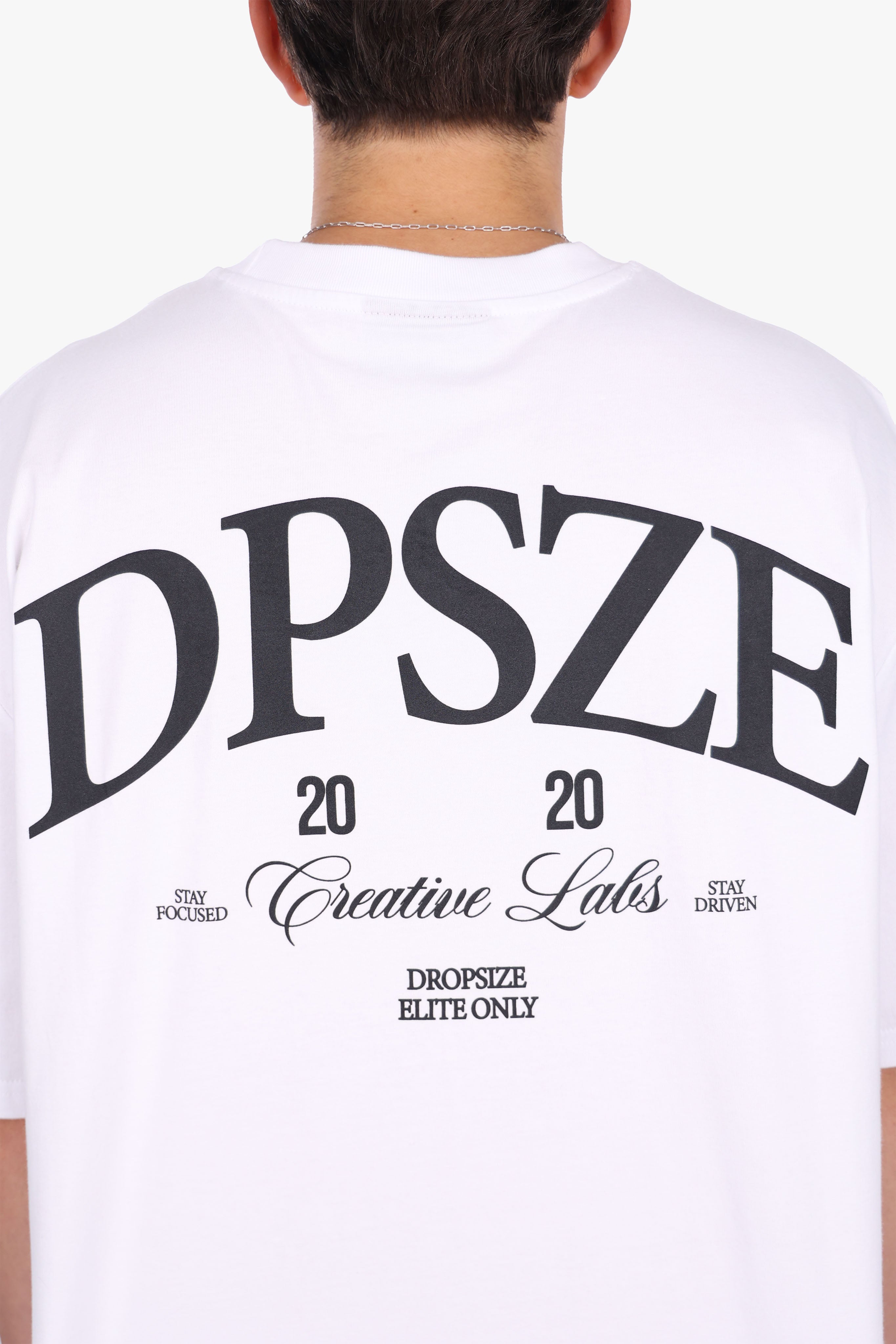 HEAVY OVERSIZE DPSZE BACKPRINT T-SHIRT WHITE