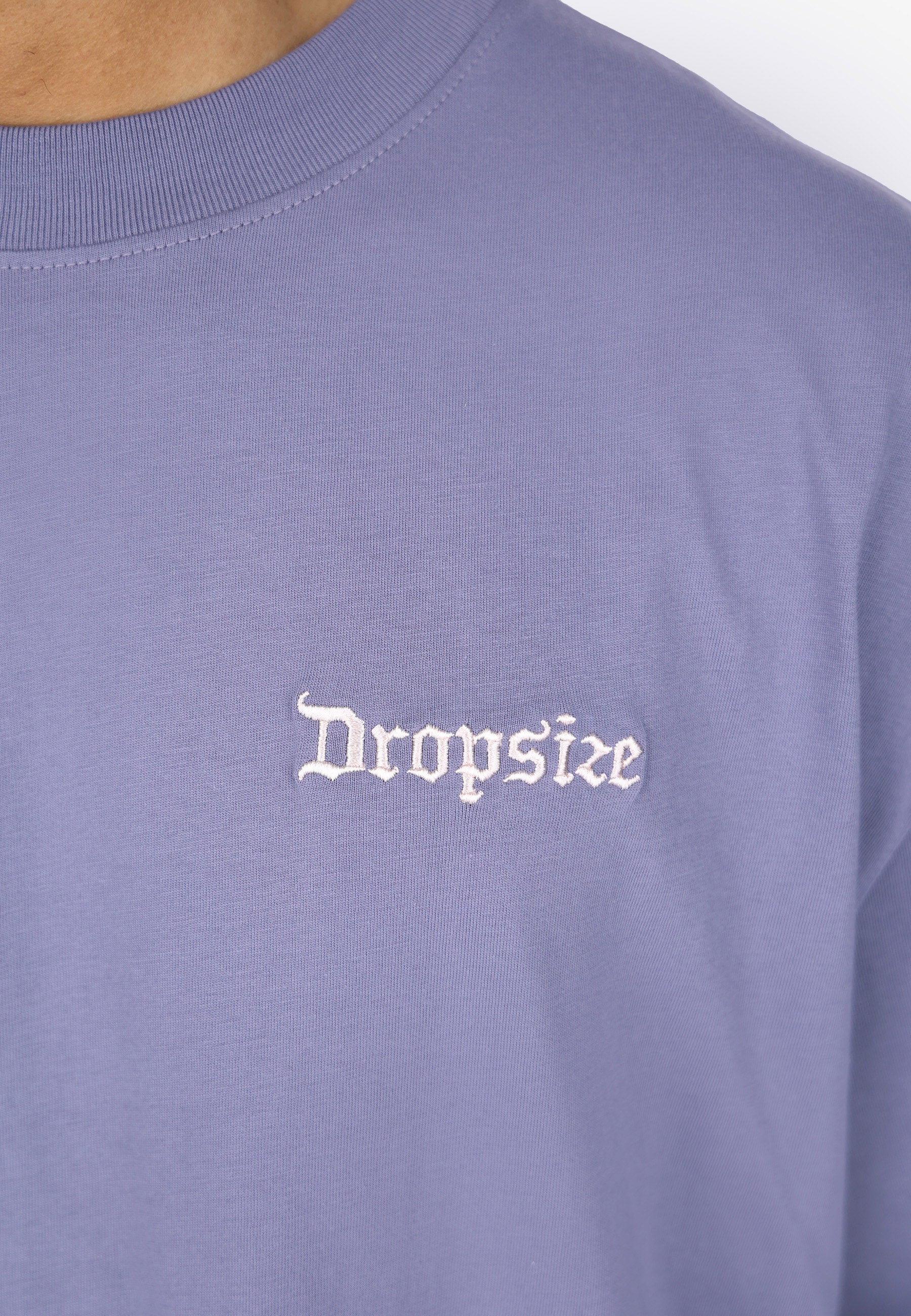 HEAVY OVERSIZE BIG LOGO T-SHIRT BLUE GRANITE