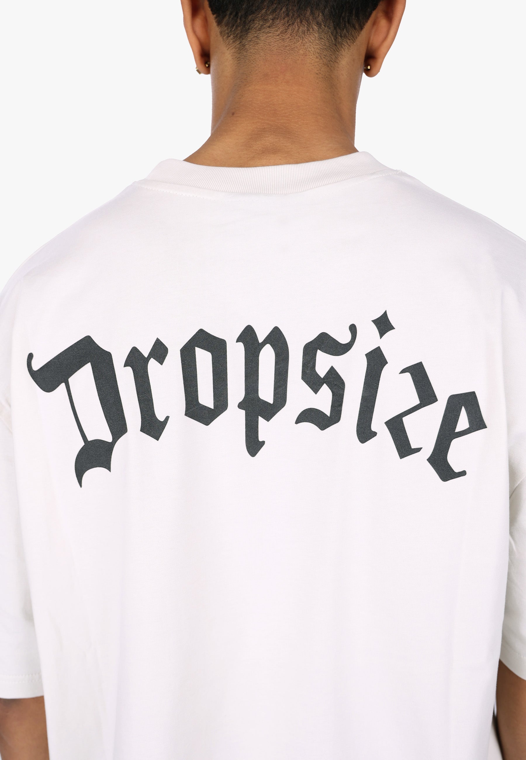 HEAVY OVERSIZE BIG LOGO T-SHIRT LIGHT GREY