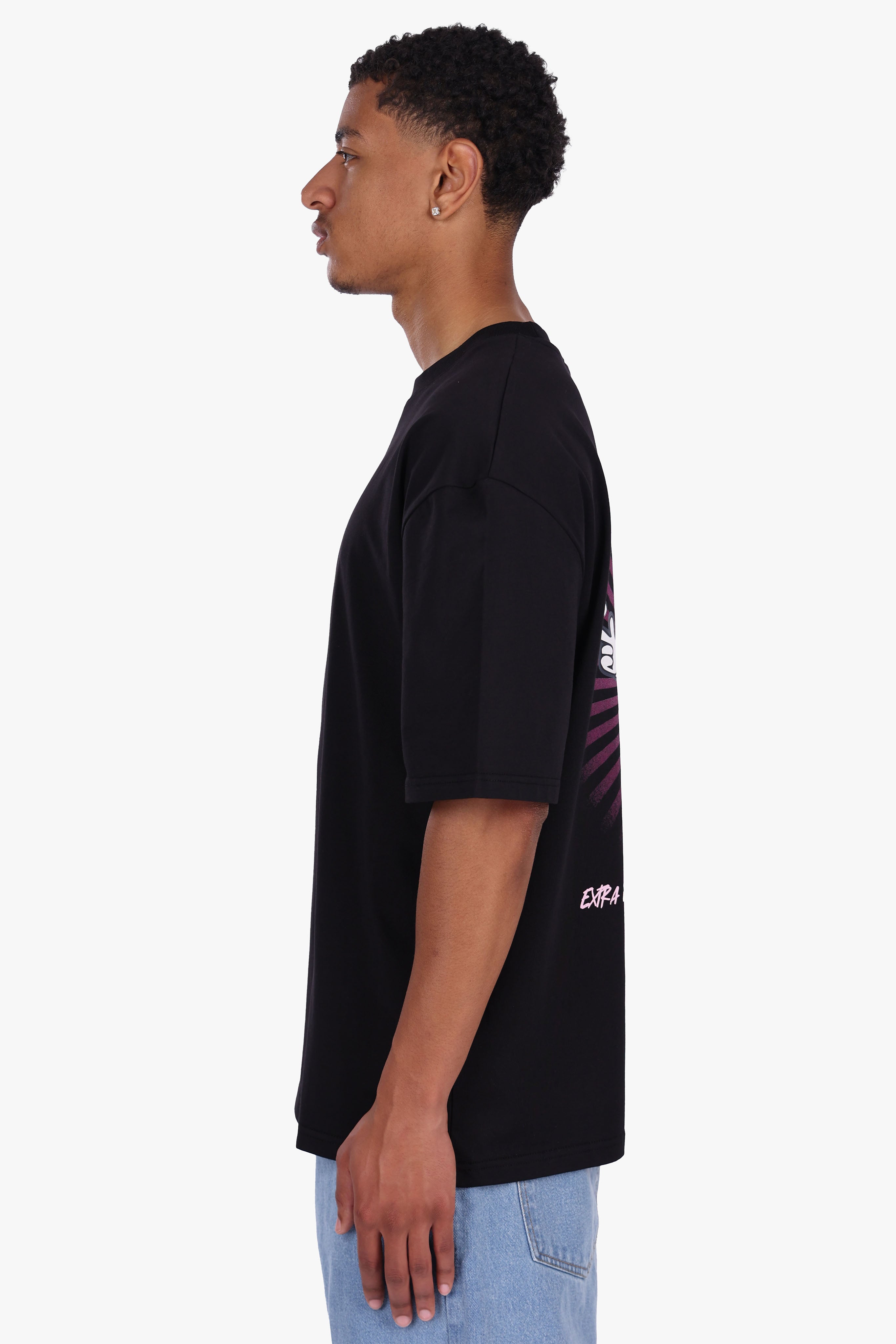 4BRO BUBATZ T-SHIRT BLACK/PINK