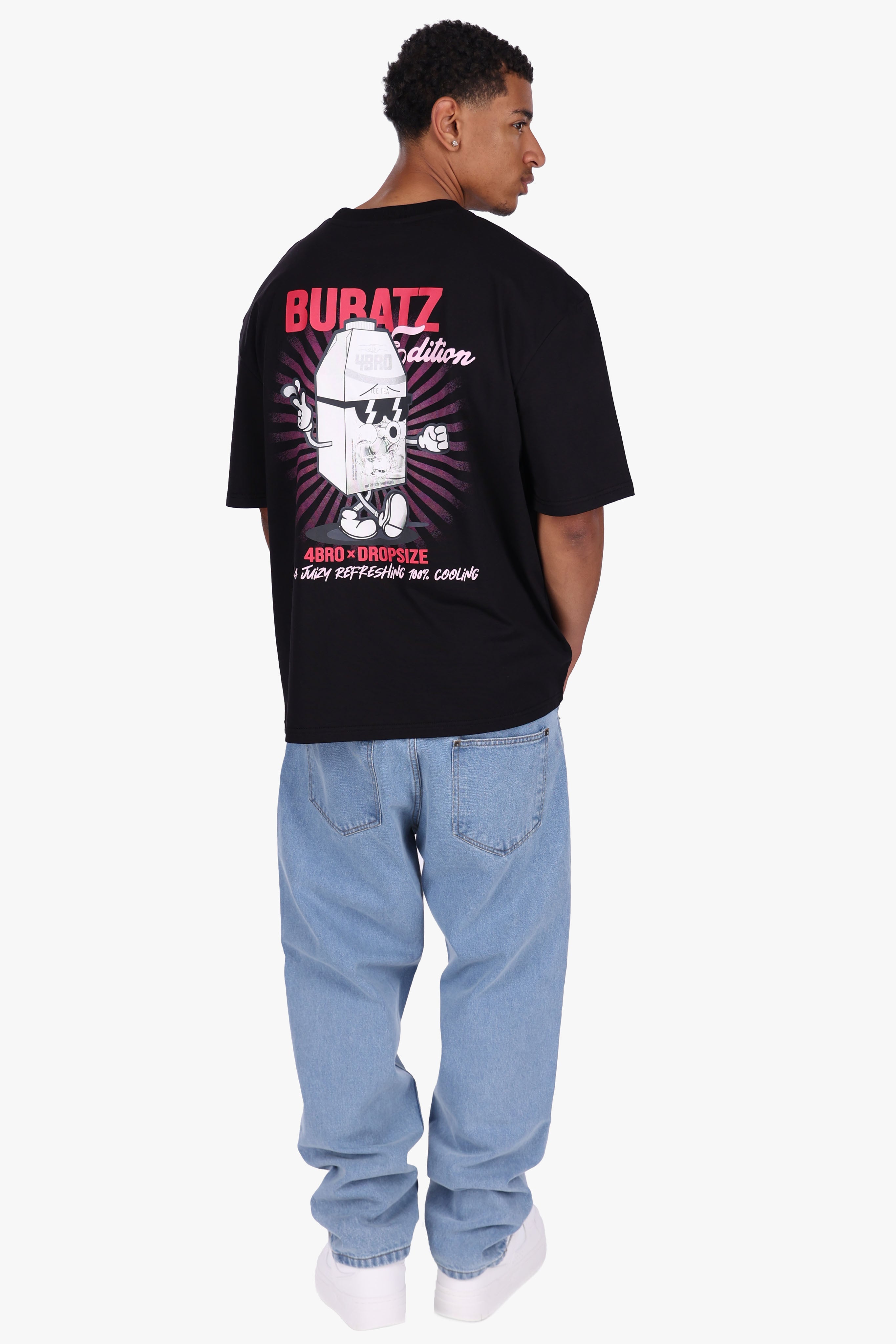 4BRO BUBATZ T-SHIRT BLACK/PINK