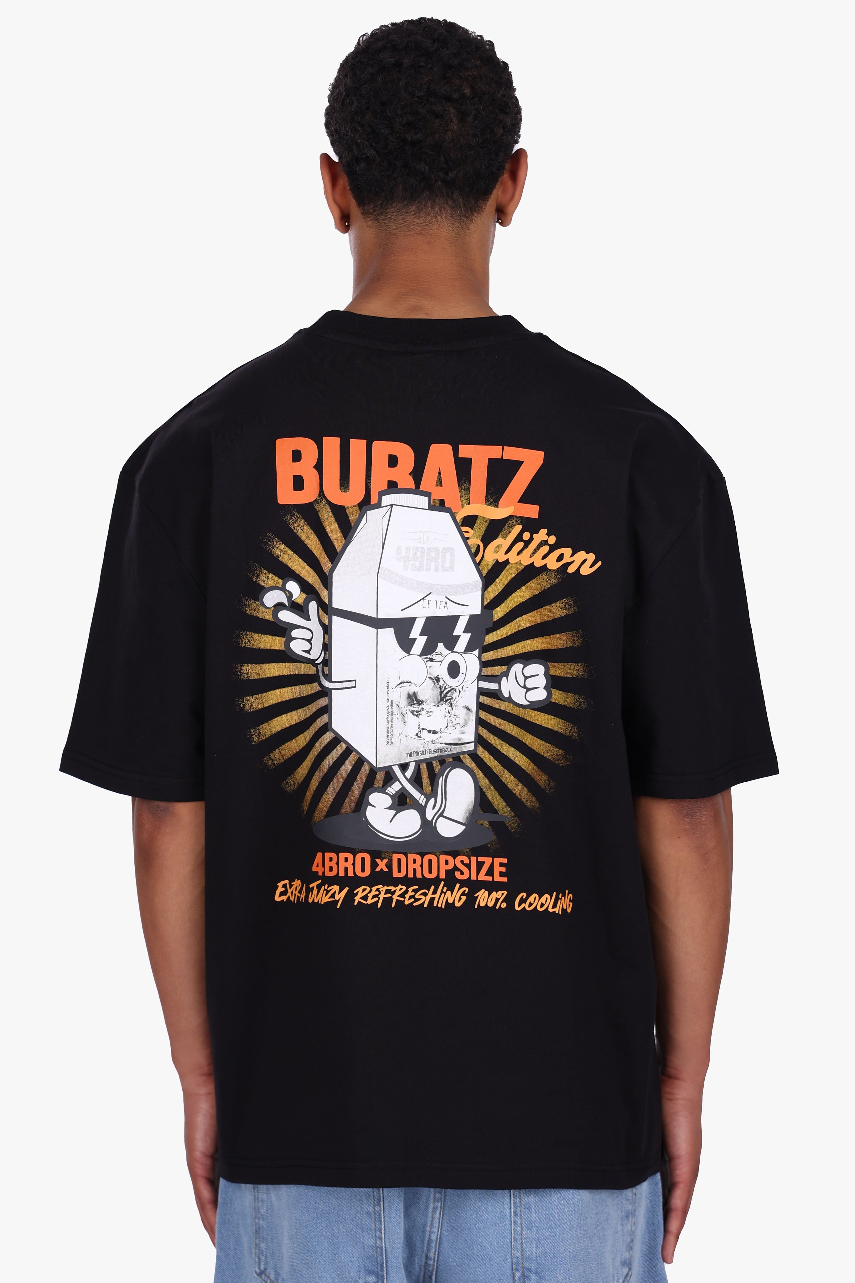 4BRO BUBATZ T-SHIRT BLACK/ORANGE