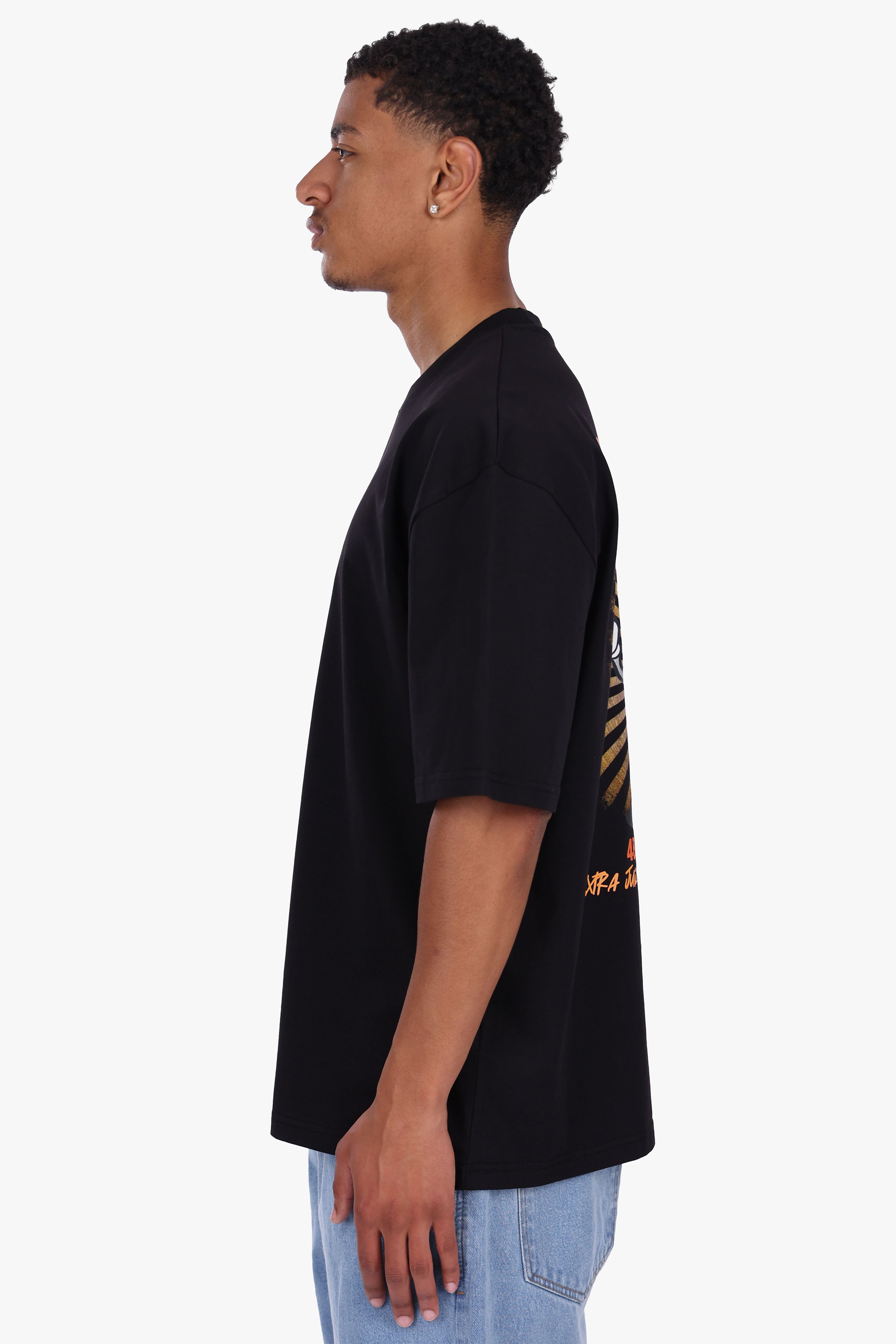 4BRO BUBATZ T-SHIRT BLACK/ORANGE