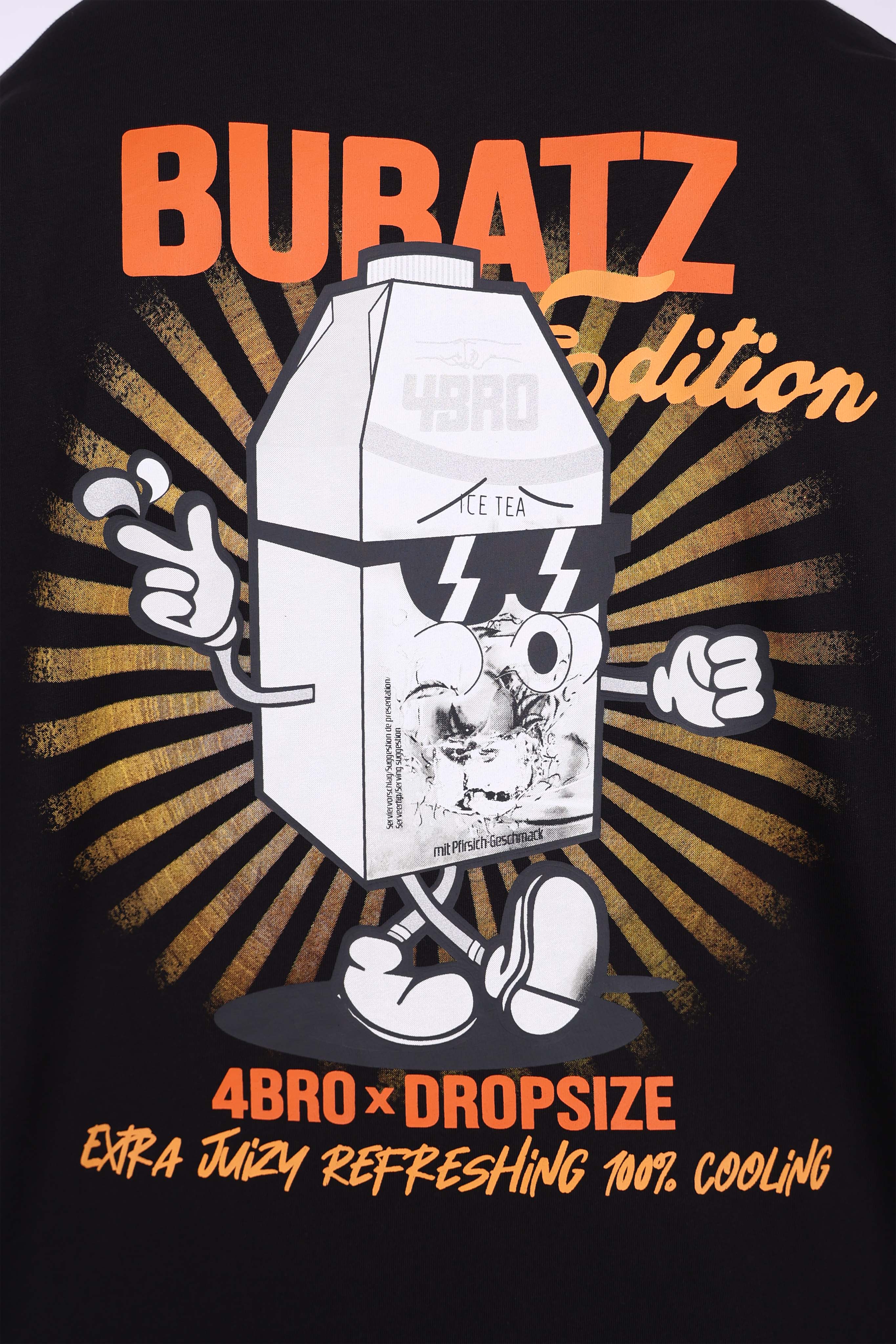 4BRO BUBATZ T-SHIRT BLACK/ORANGE